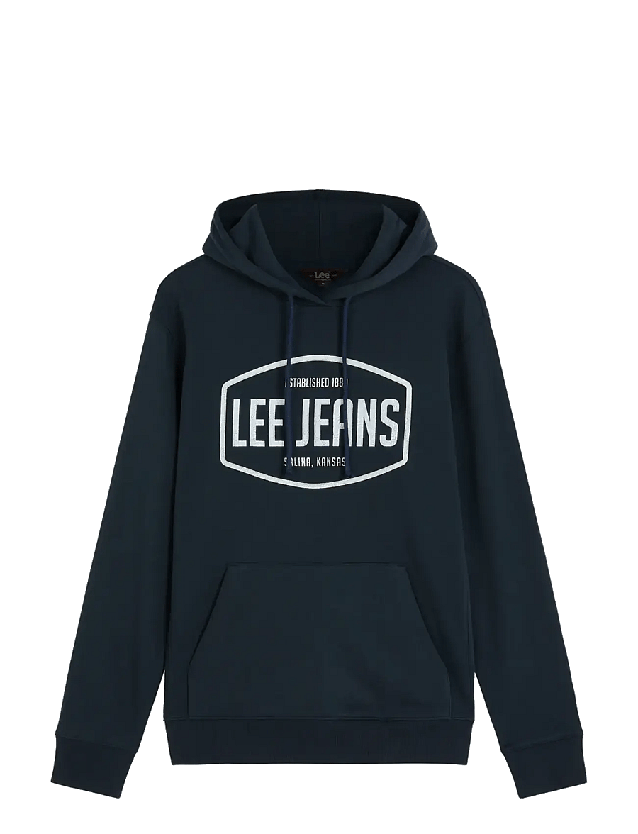 Lee Jeans - BIG LOGO HOODIE - hoodies - rebel navy - 1