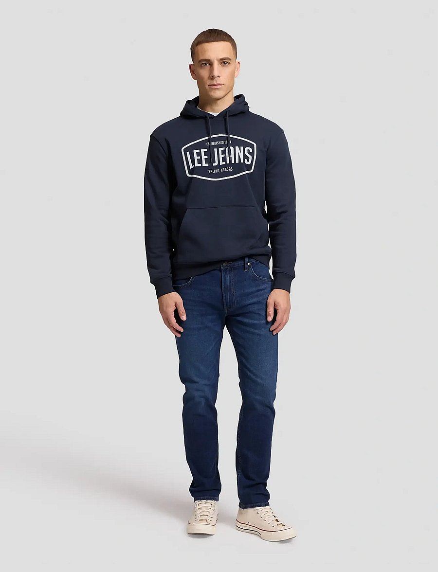 Lee Jeans - BIG LOGO HOODIE - hoodies - rebel navy - 2