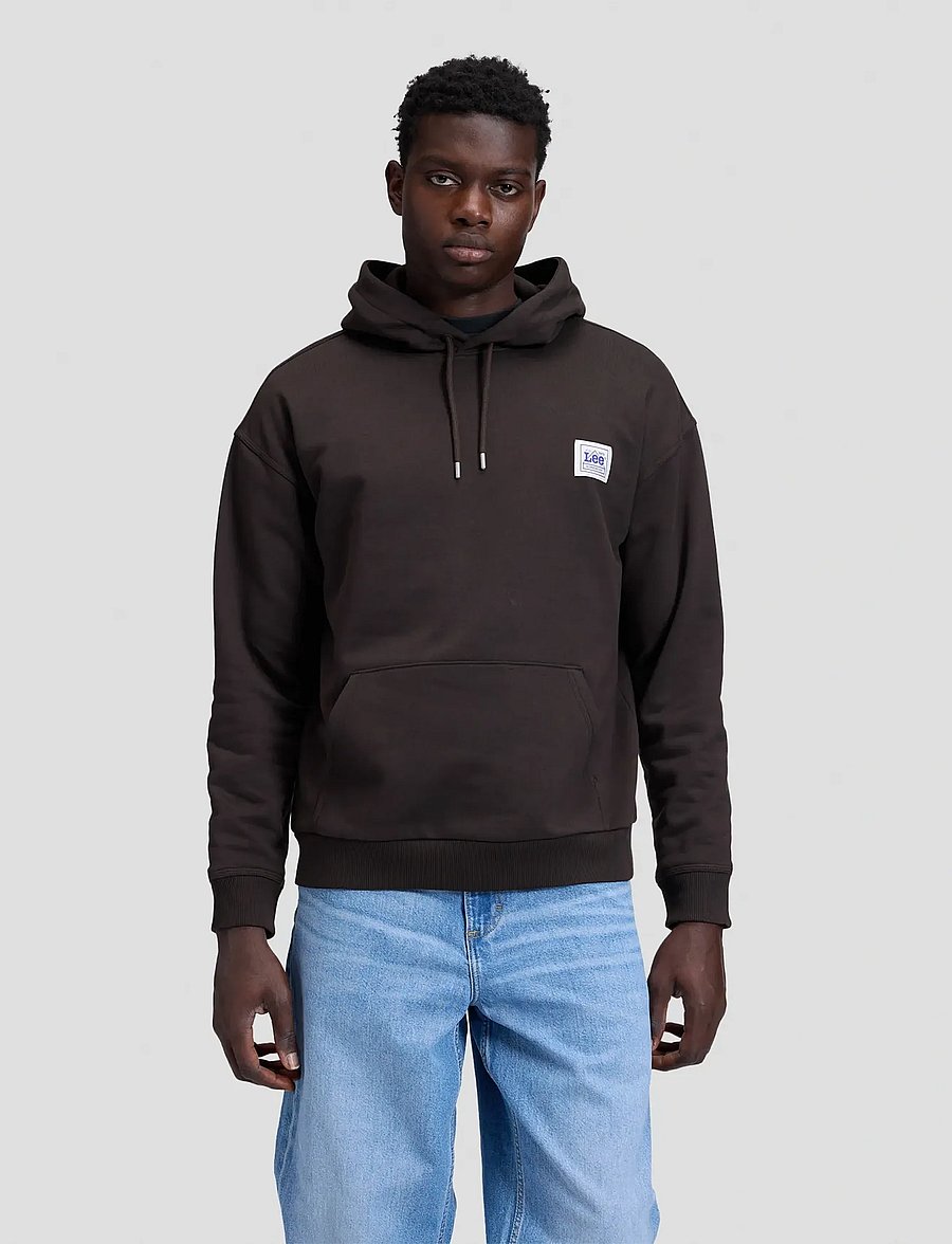 Lee Jeans - WORKWEAR HOODIE - chocolate torte - 0