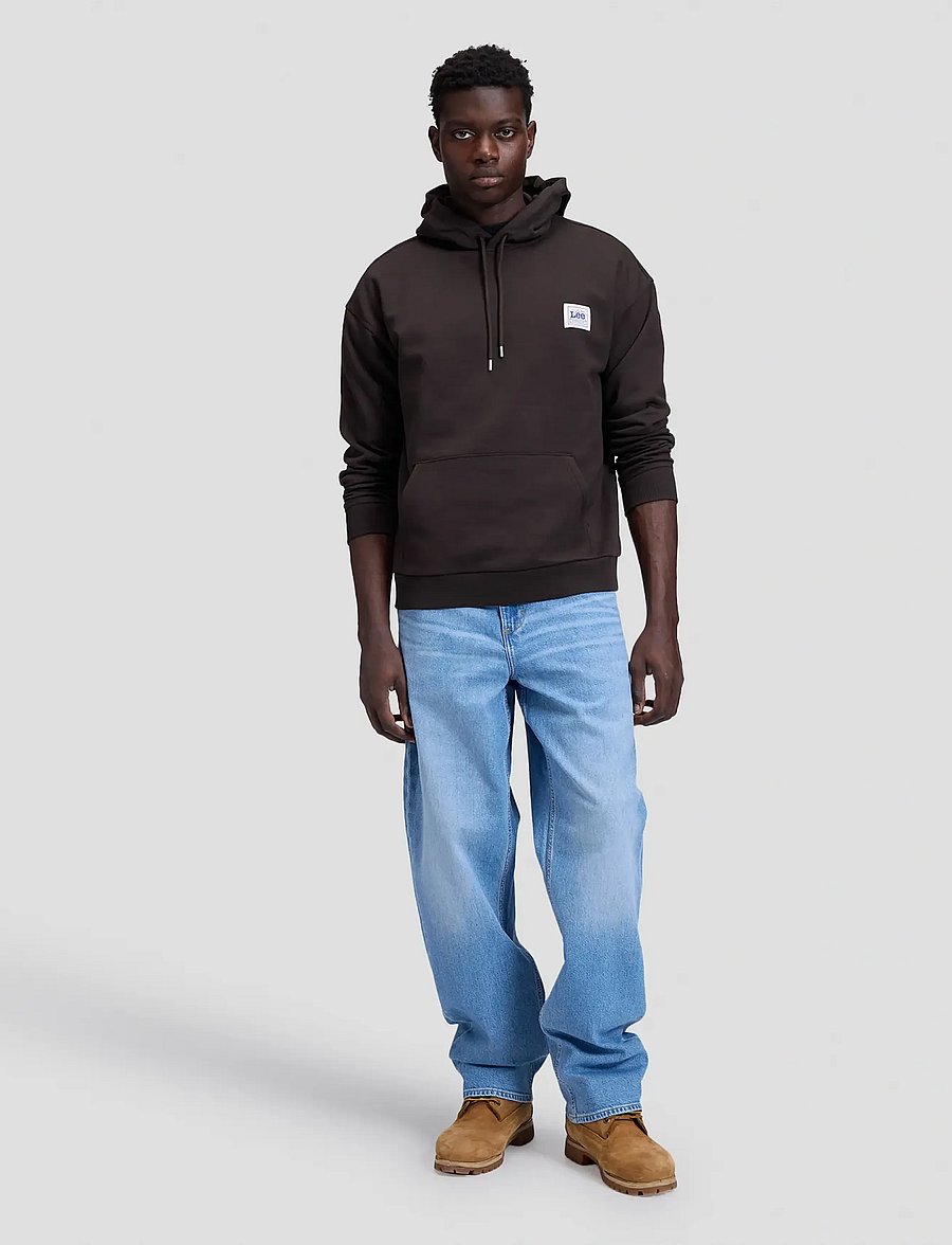 Lee Jeans - WORKWEAR HOODIE - chocolate torte - 2