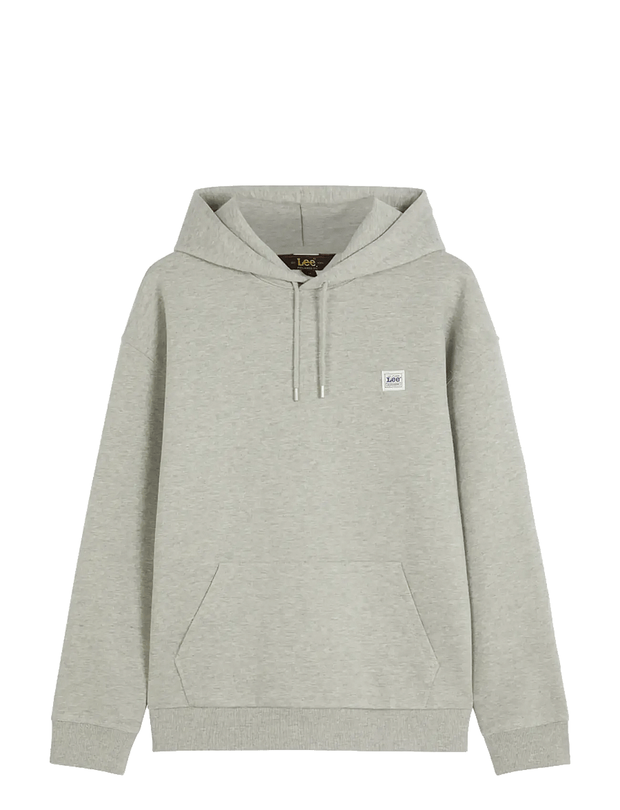 Lee Jeans - WORKWEAR HOODIE - hættetrøjer - mid grey mele - 1
