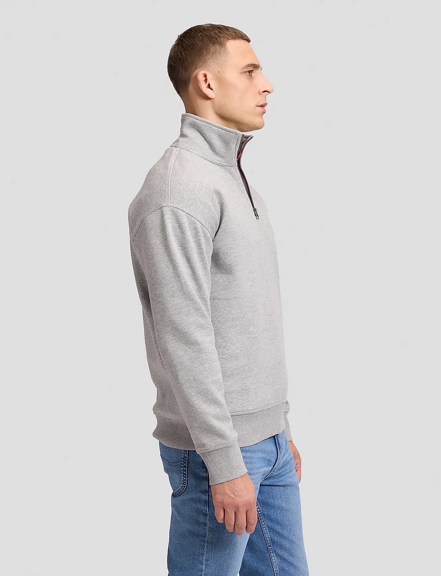 Lee Jeans - WORKWEAR HALF ZIP - halfzip strik - grey mele - 4