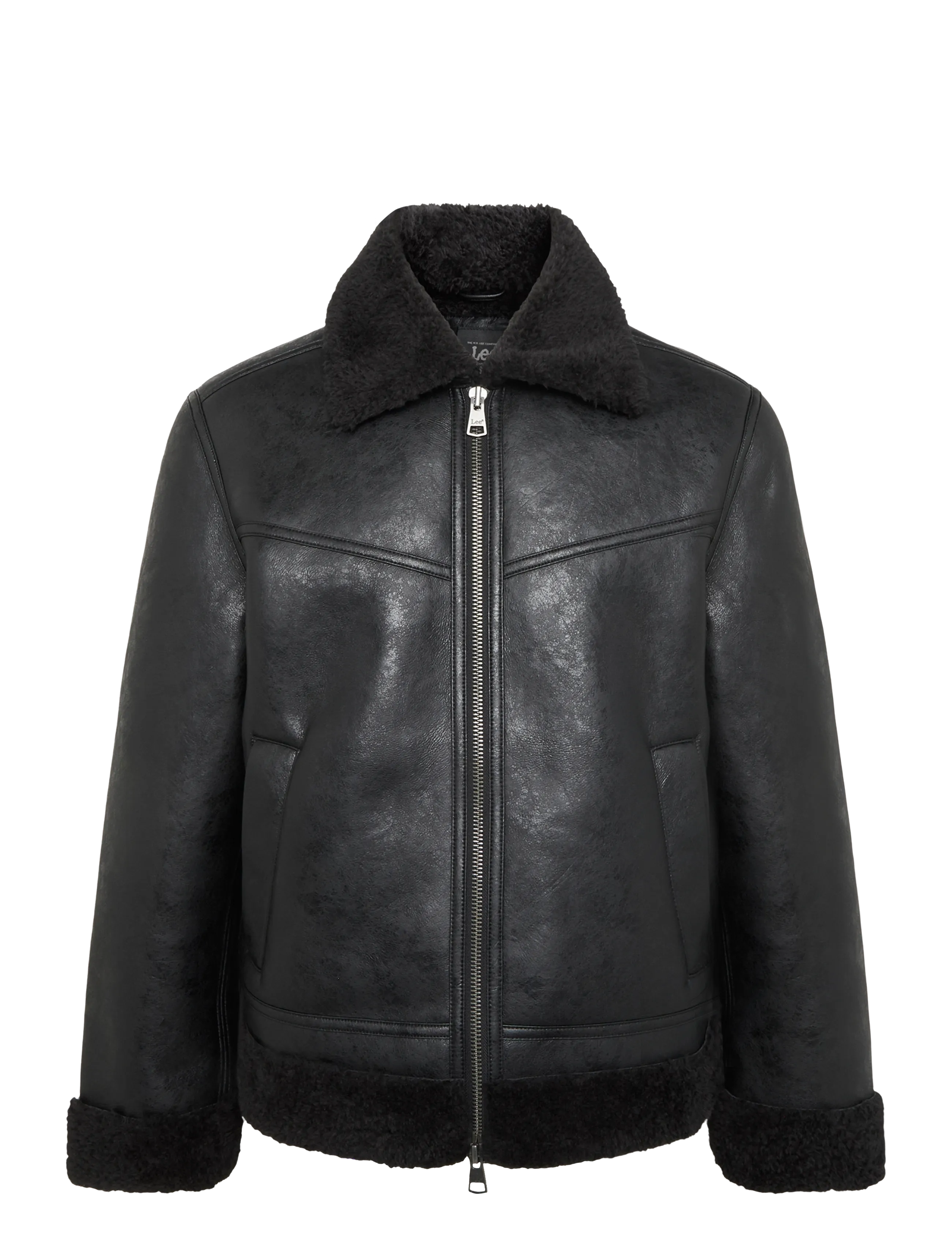 Lee Jeans AVIATOR JACKET - Jakker & frakker - BLACK / black