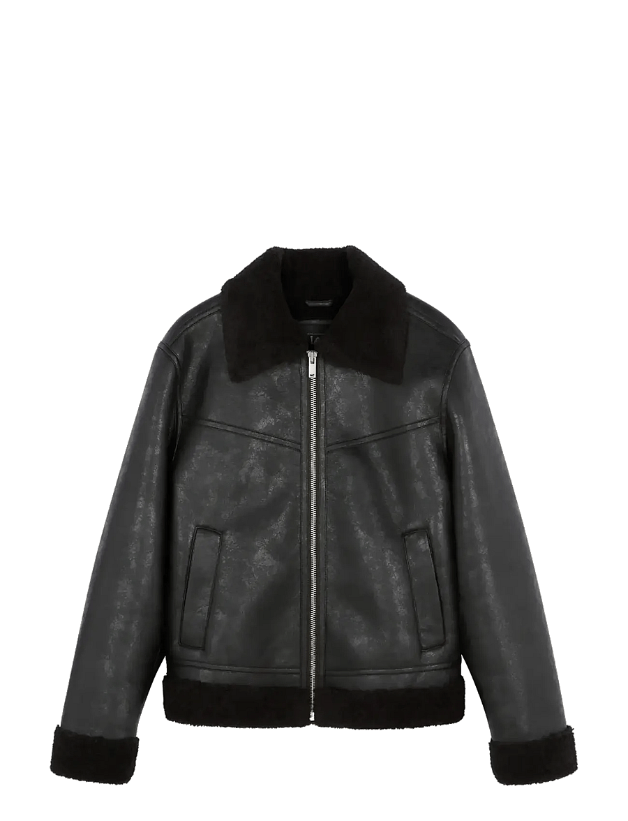 Lee Jeans - AVIATOR JACKET - fall jackets - black - 1