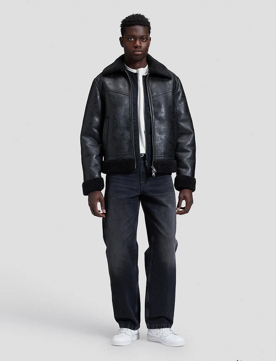 Lee Jeans - AVIATOR JACKET - fall jackets - black - 2