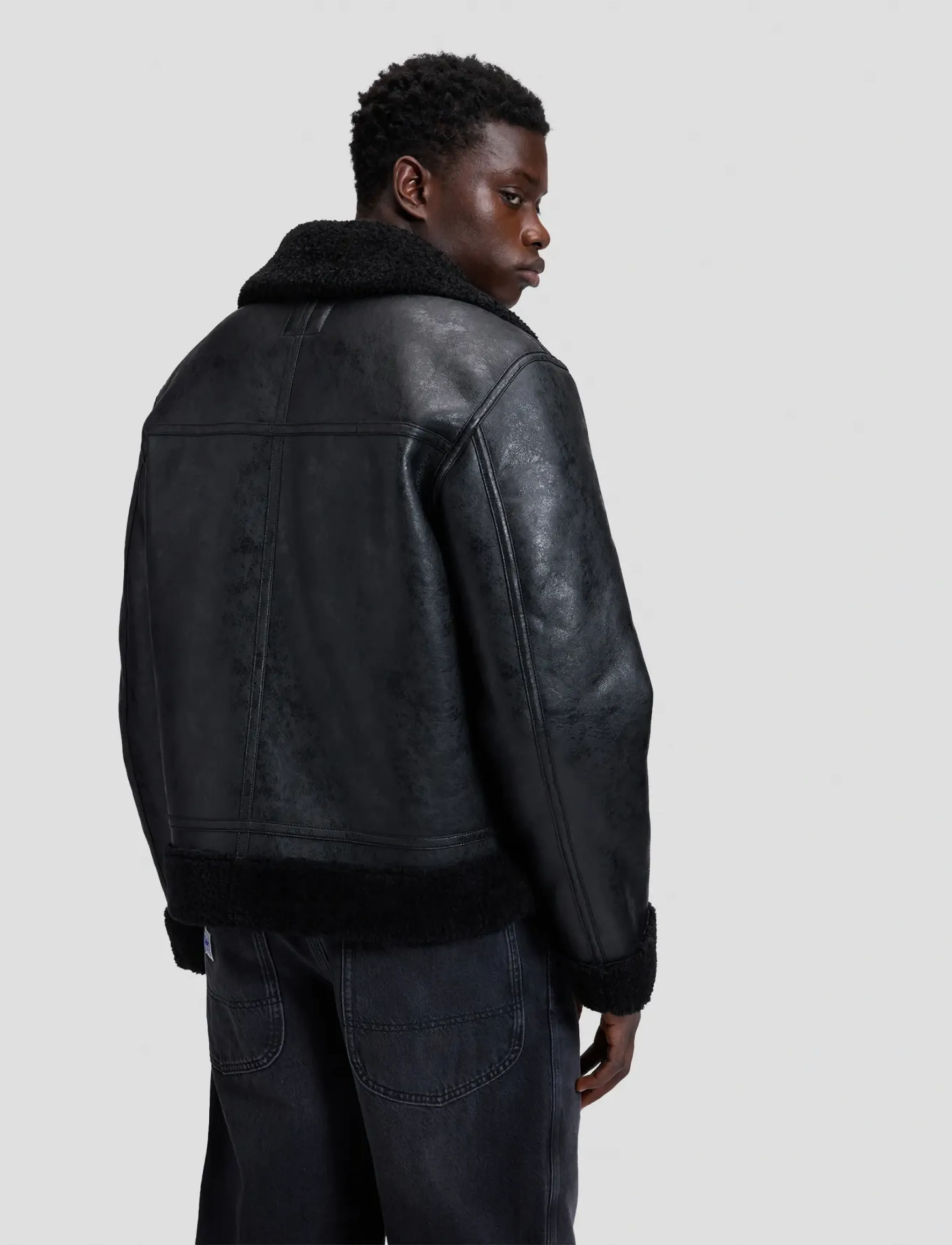 Lee Jeans - AVIATOR JACKET - fall jackets - black - 3
