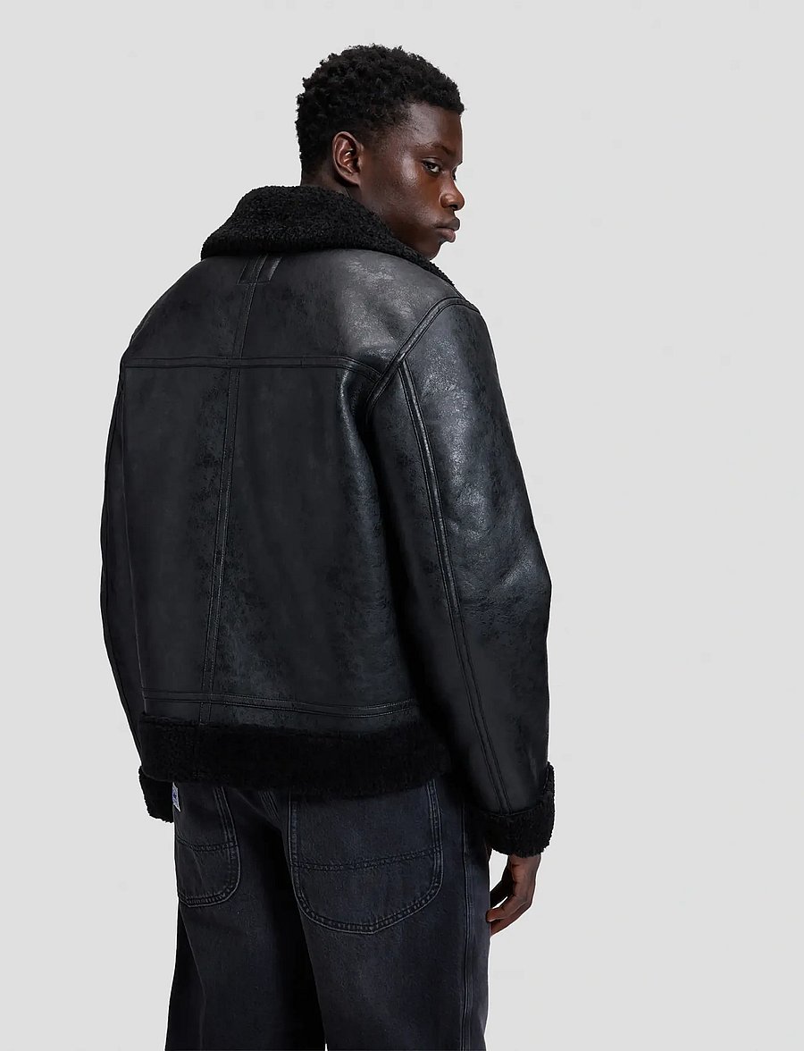 Lee Jeans - AVIATOR JACKET - fall jackets - black - 3