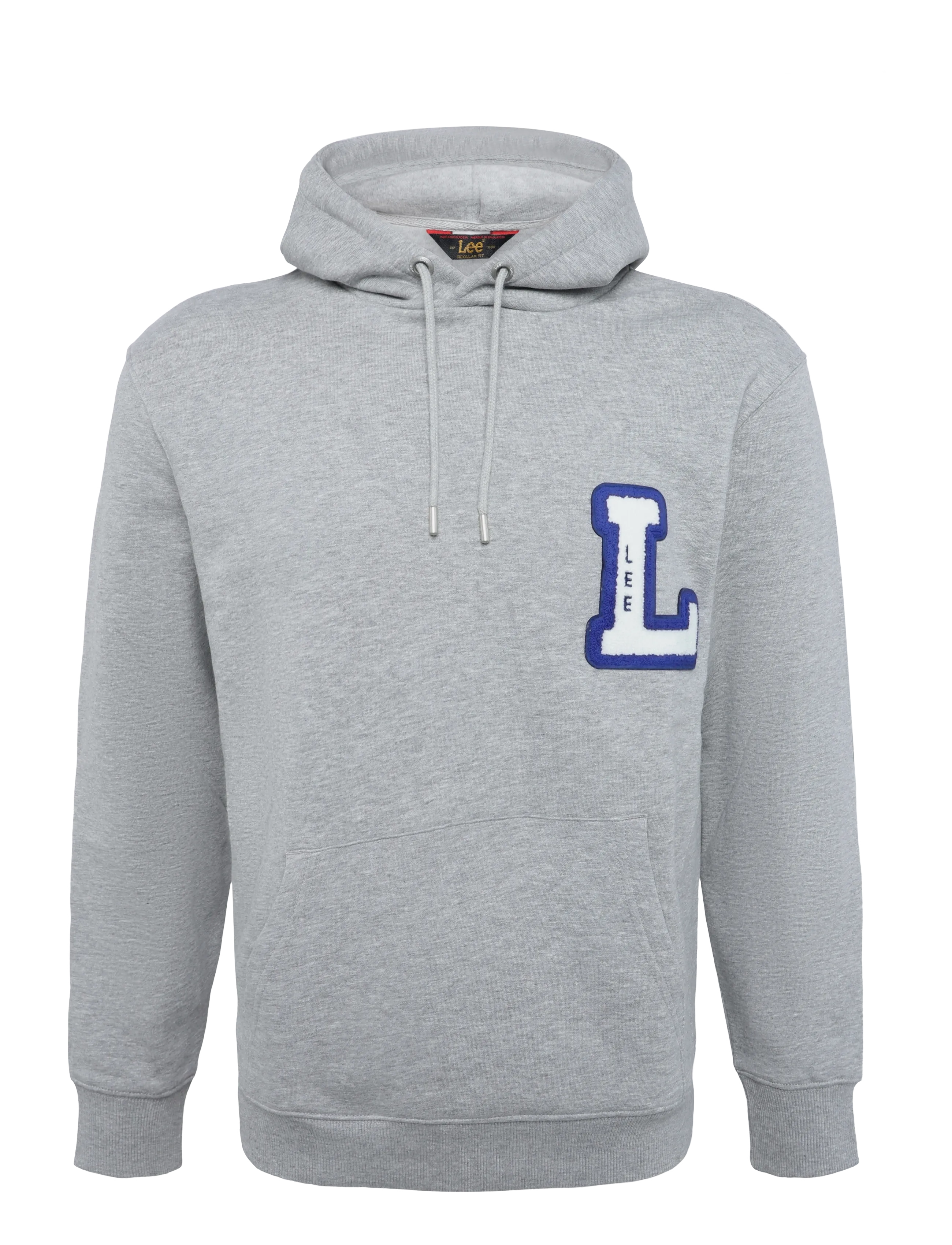 Lee Jeans VARSITY HOODIE - Lee Jeans - MID GREY MELE / grey