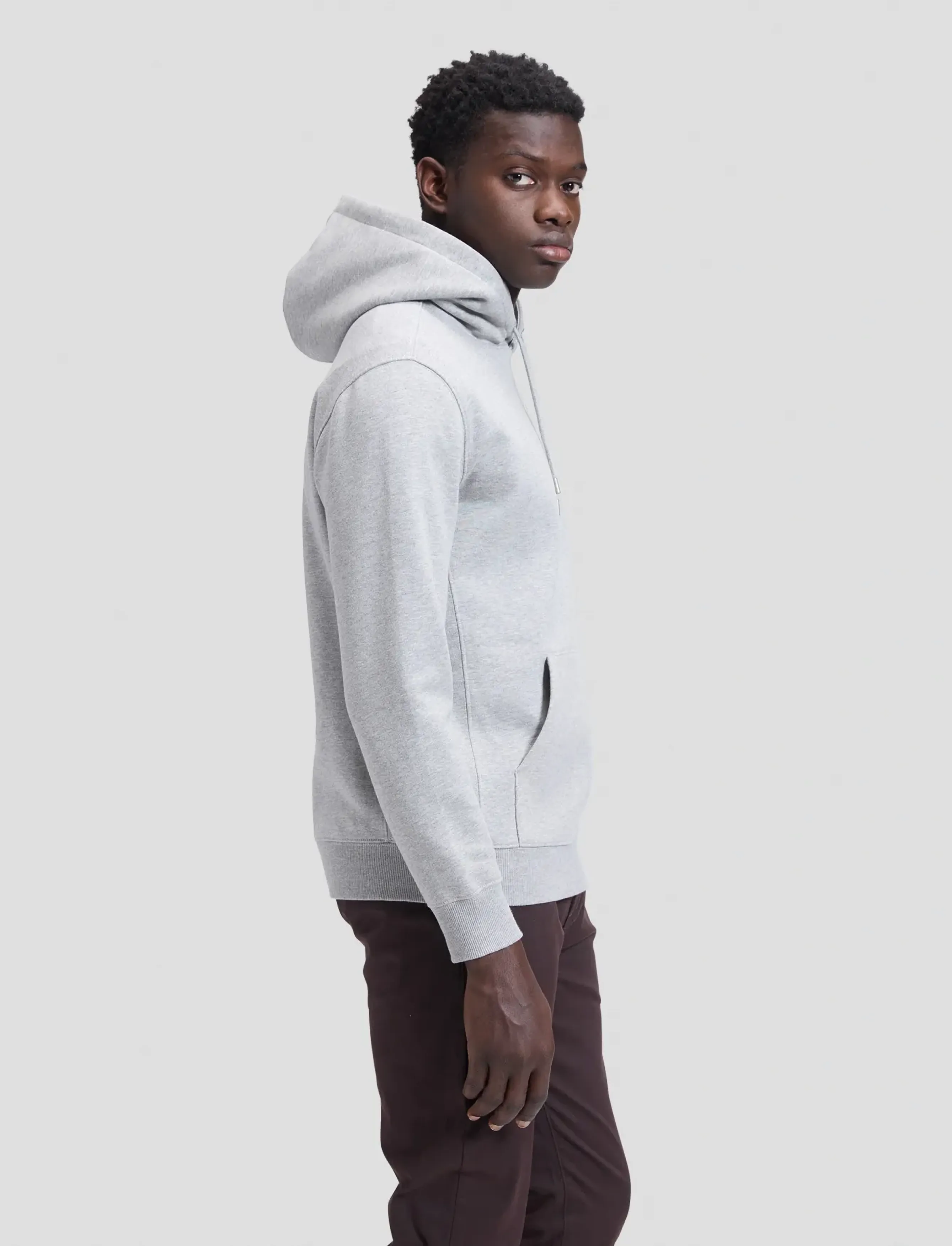 Lee Jeans - VARSITY HOODIE - hoodies - mid grey mele - 4