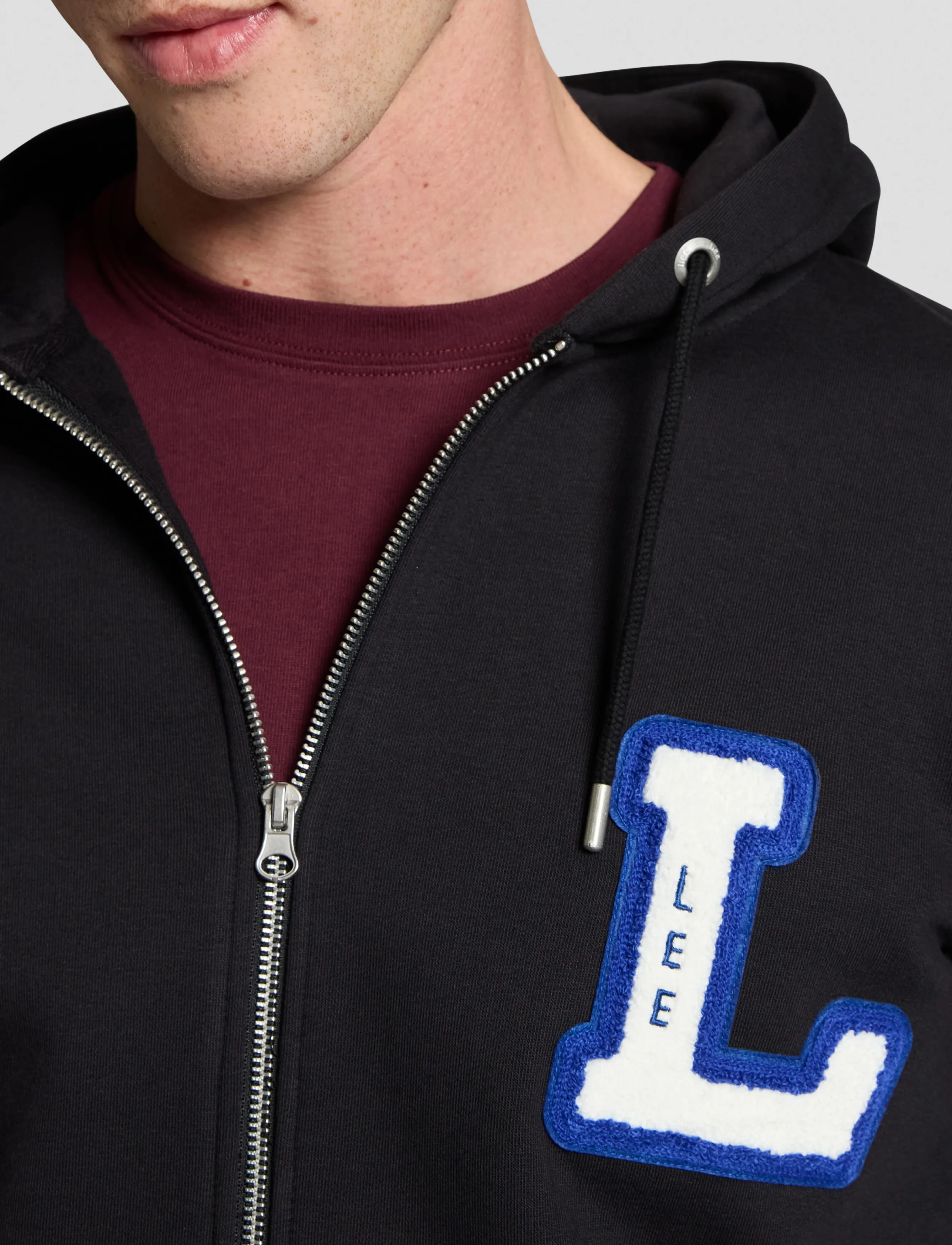 Lee Jeans - VARSITY FULL ZIP - collegejakker - black - 5