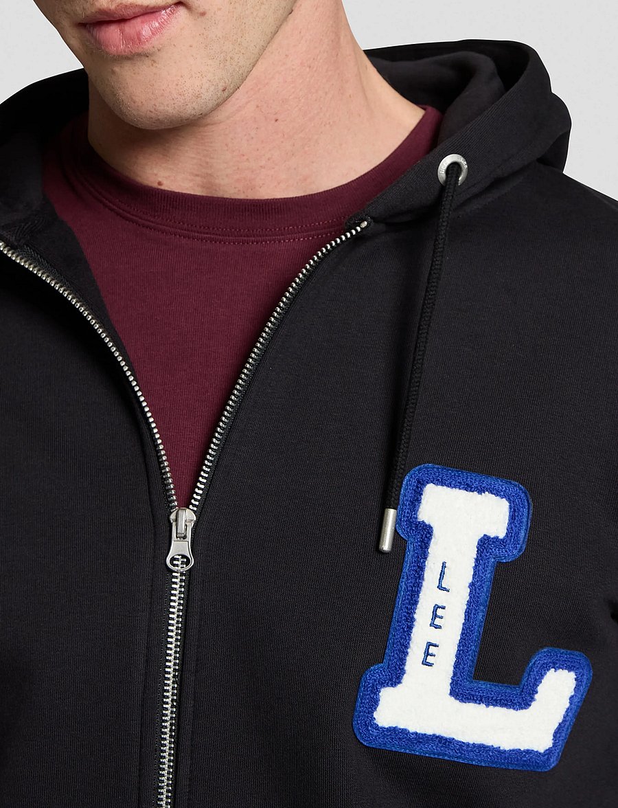Lee Jeans - VARSITY FULL ZIP - collegejakker - black - 5