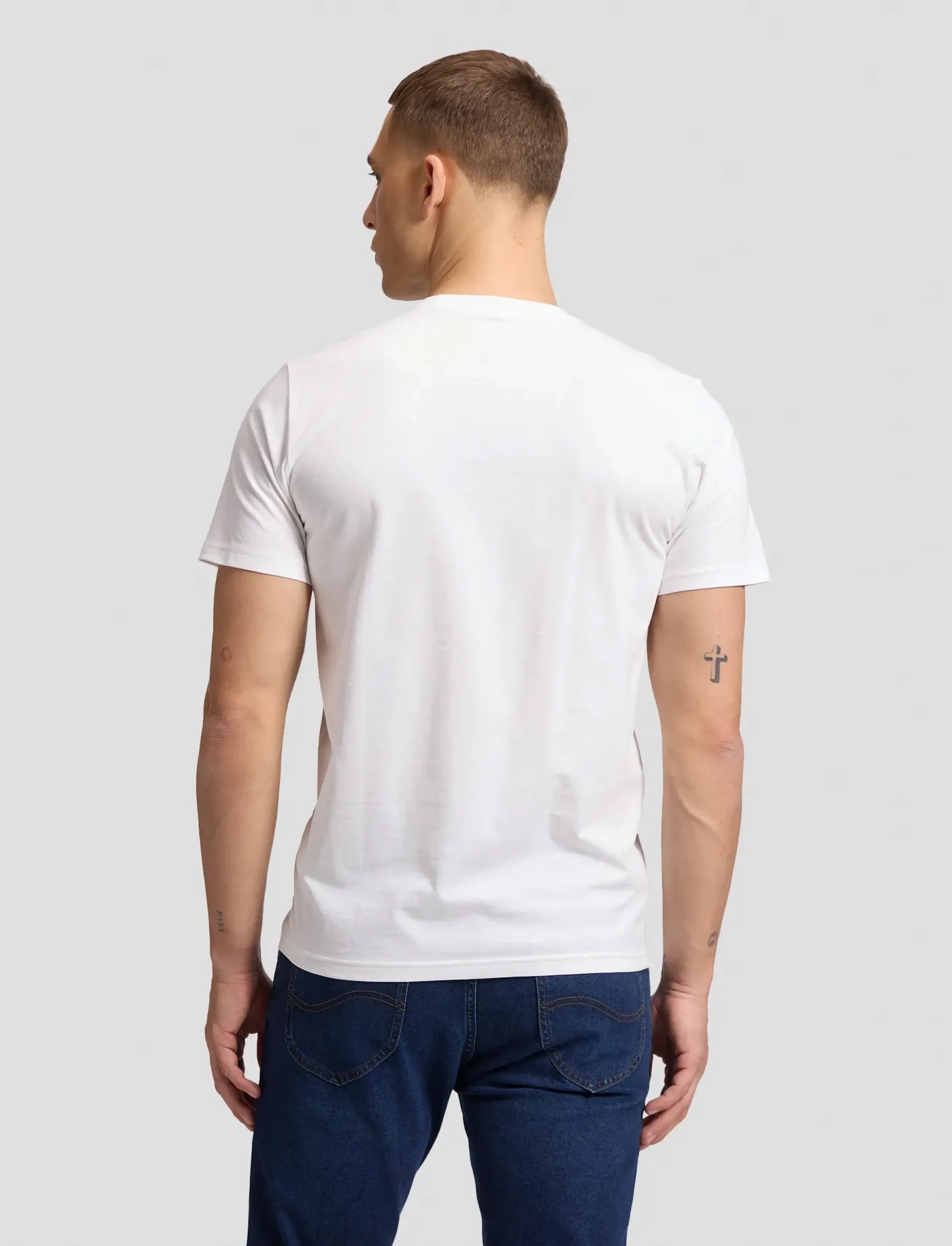 Lee Jeans - BIG LOGO TEE - t-shirts - bright white - 3