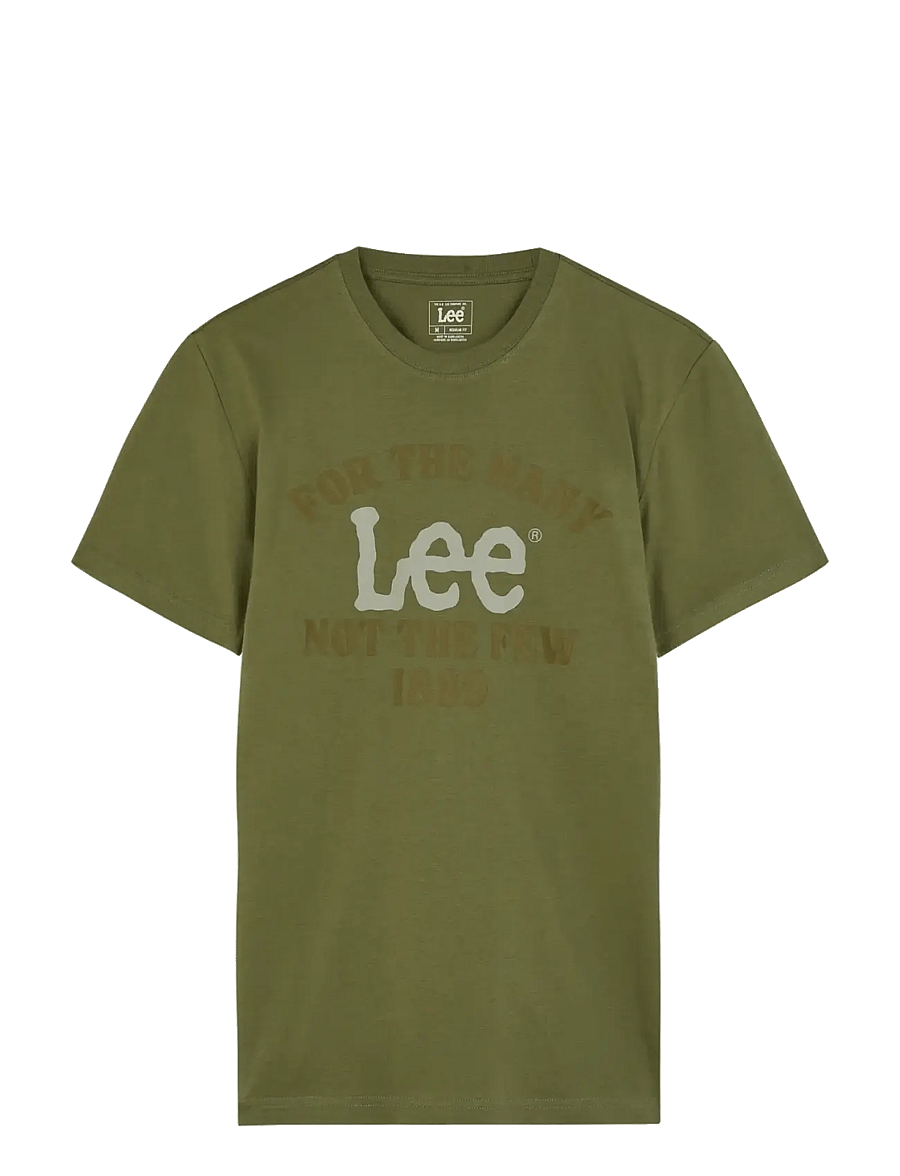 Lee Jeans - BIG LOGO TEE - kurzärmelige t-shirts - olive stone - 1