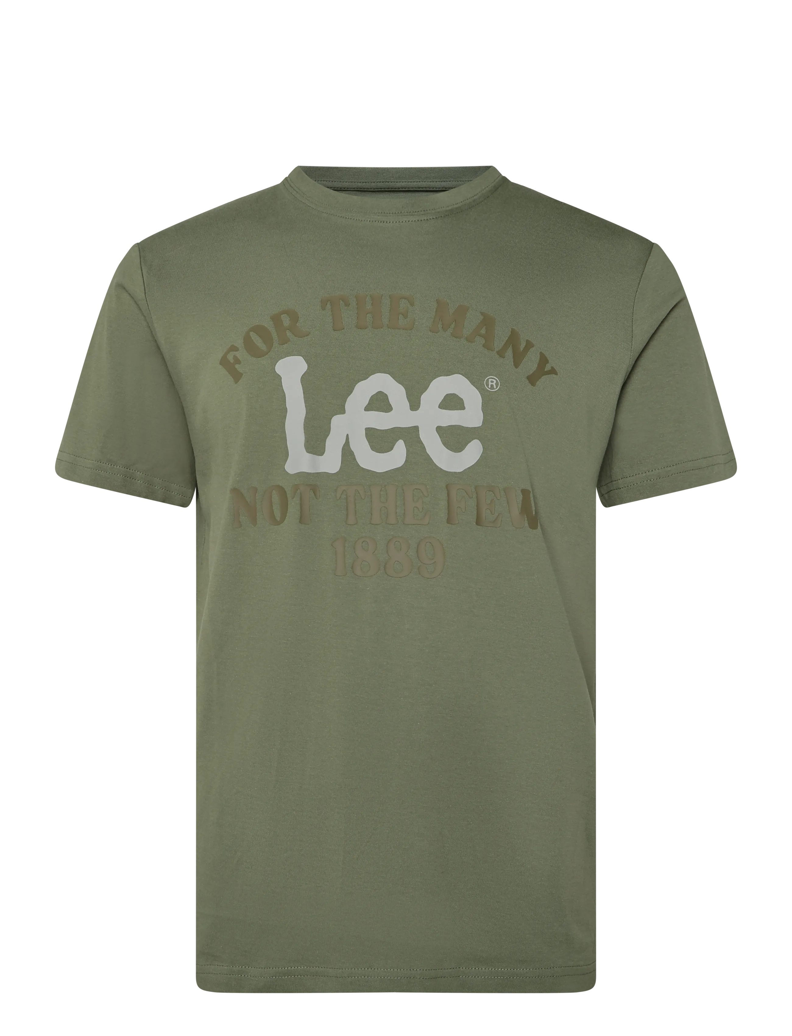 Lee Jeans BIG LOGO TEE - Lee Jeans - OLIVE STONE / khaki/green