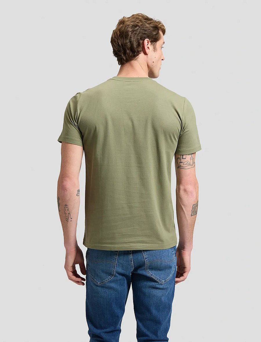 Lee Jeans - BIG LOGO TEE - kurzärmelige t-shirts - olive stone - 3