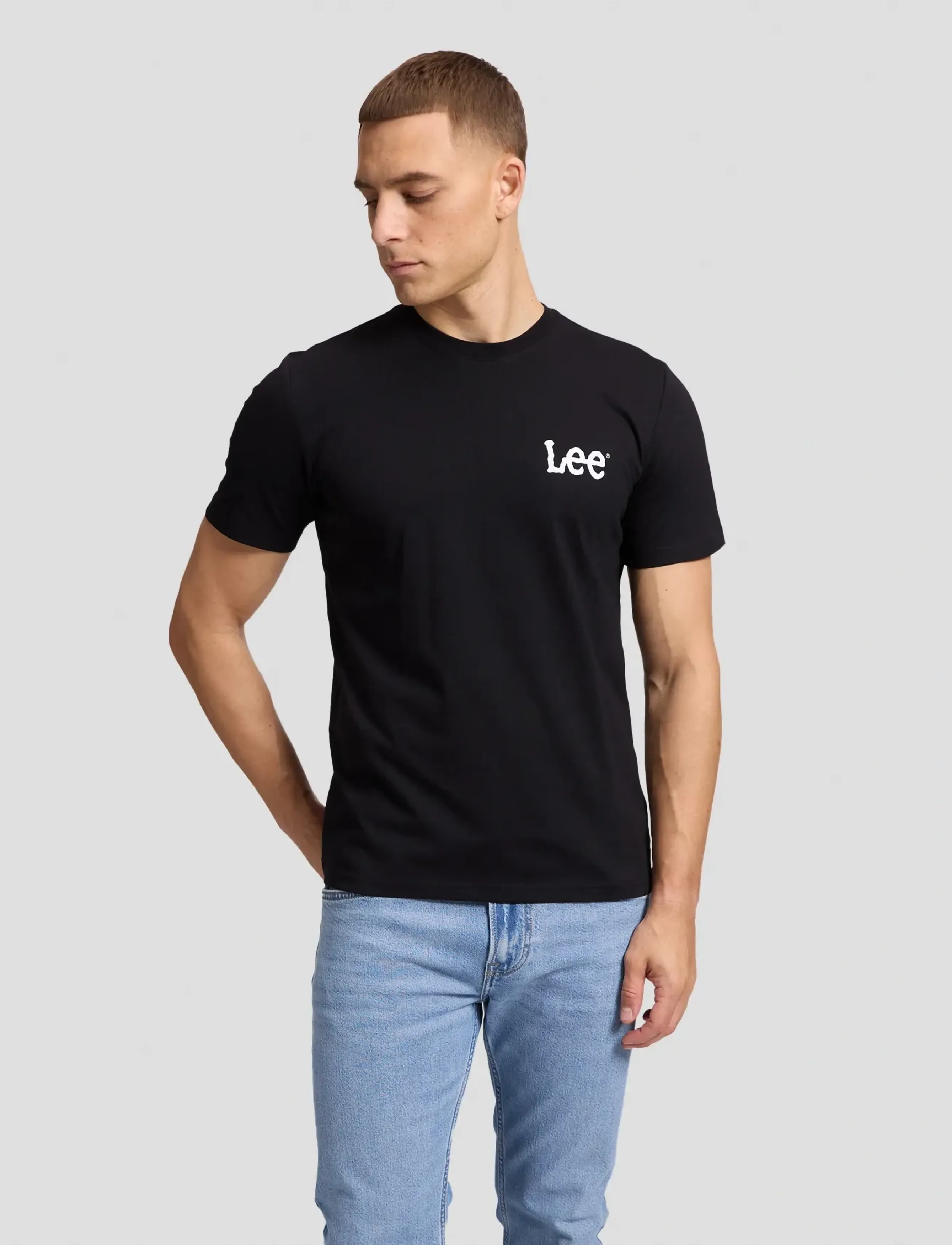 Lee Jeans GRAPHIC TEE - T-särgid - BLACK / black