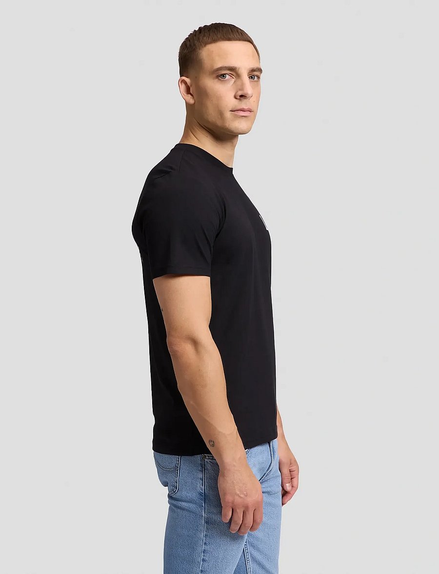 Lee Jeans - GRAPHIC TEE - short-sleeved t-shirts - black - 5