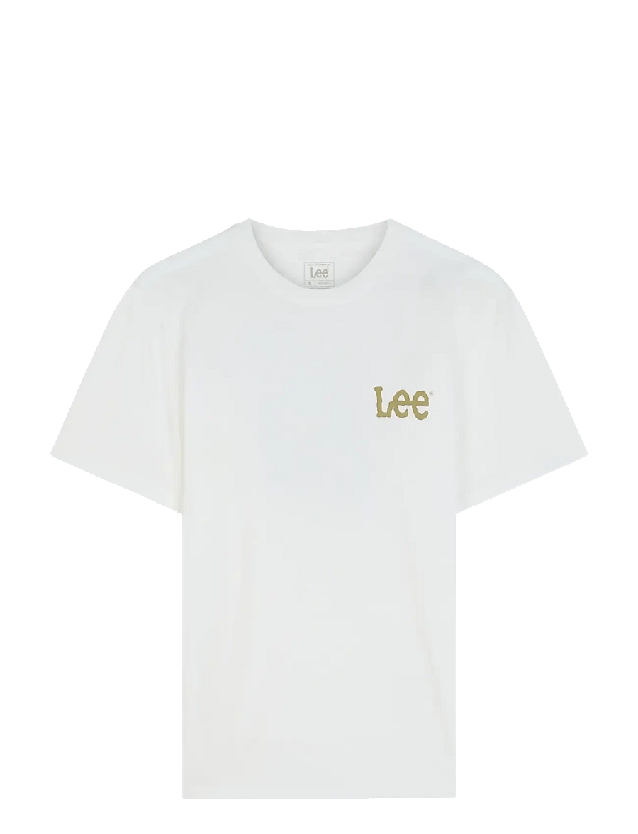 Lee Jeans - GRAPHIC TEE - short-sleeved t-shirts - bright white - 1