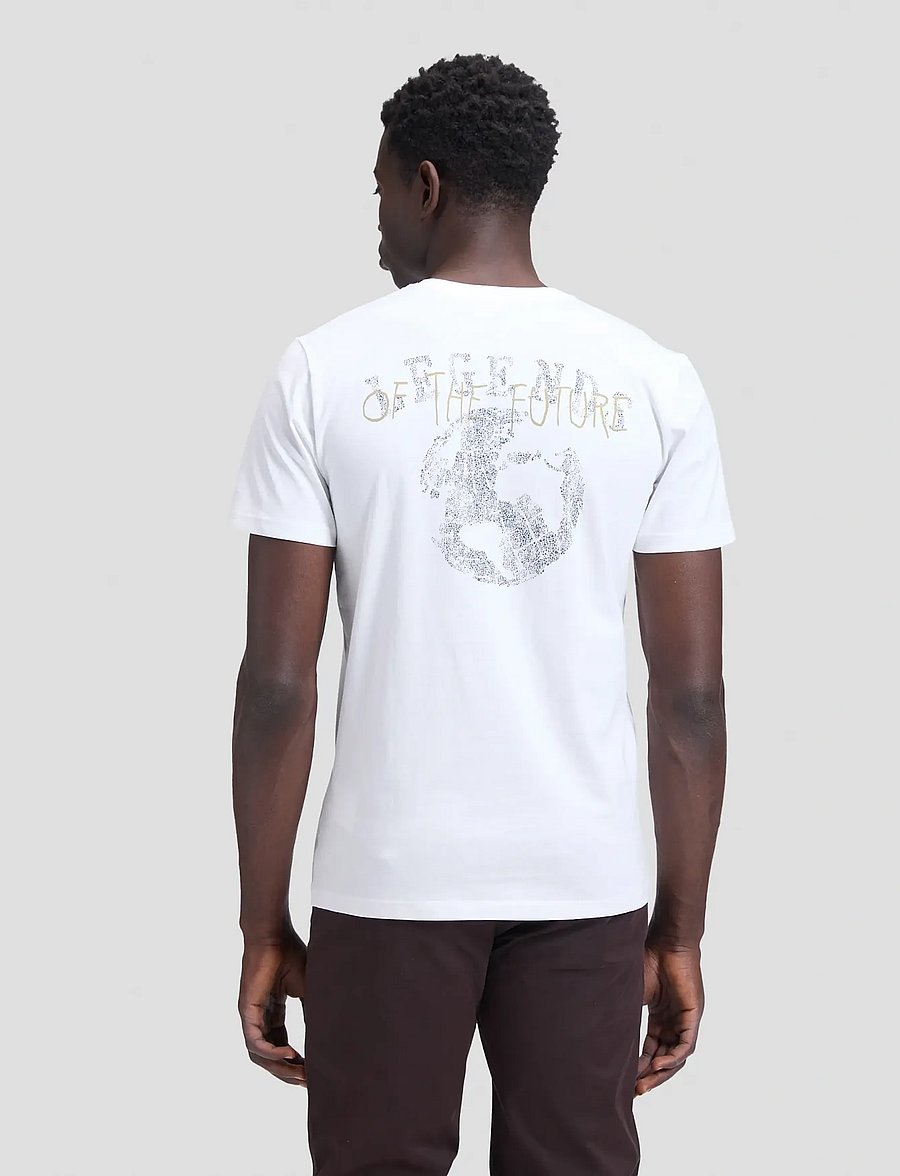 Lee Jeans - GRAPHIC TEE - short-sleeved t-shirts - bright white - 4