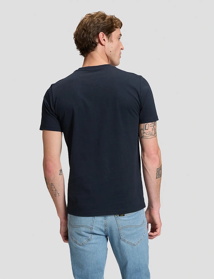 Lee Jeans - LEE AMERICANA TEE - kurzärmelige t-shirts - rebel navy - 2