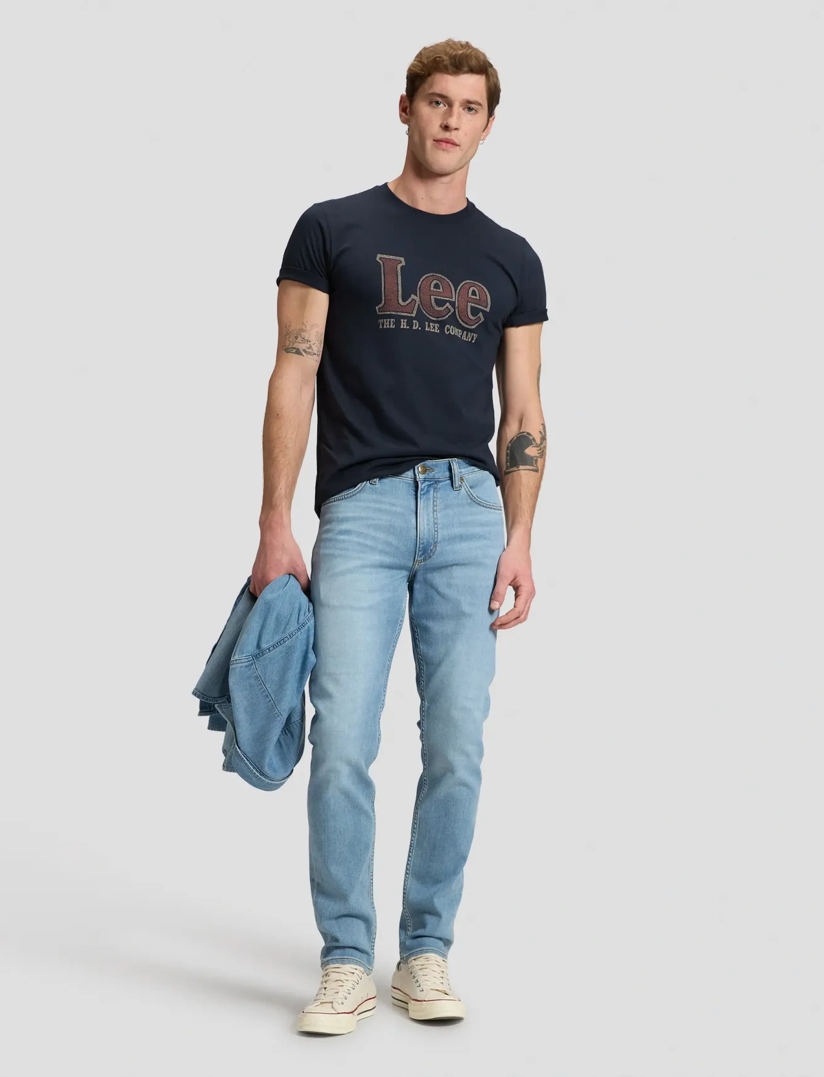 Lee Jeans - LEE AMERICANA TEE - lühikeste varrukatega t-särgid - rebel navy - 3