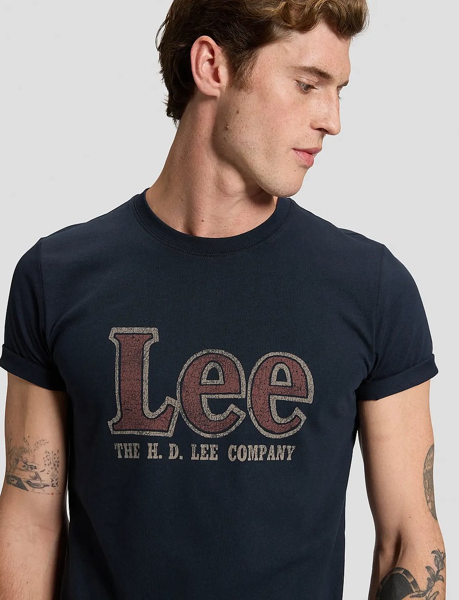 Lee Jeans - LEE AMERICANA TEE - kurzärmelige t-shirts - rebel navy - 5