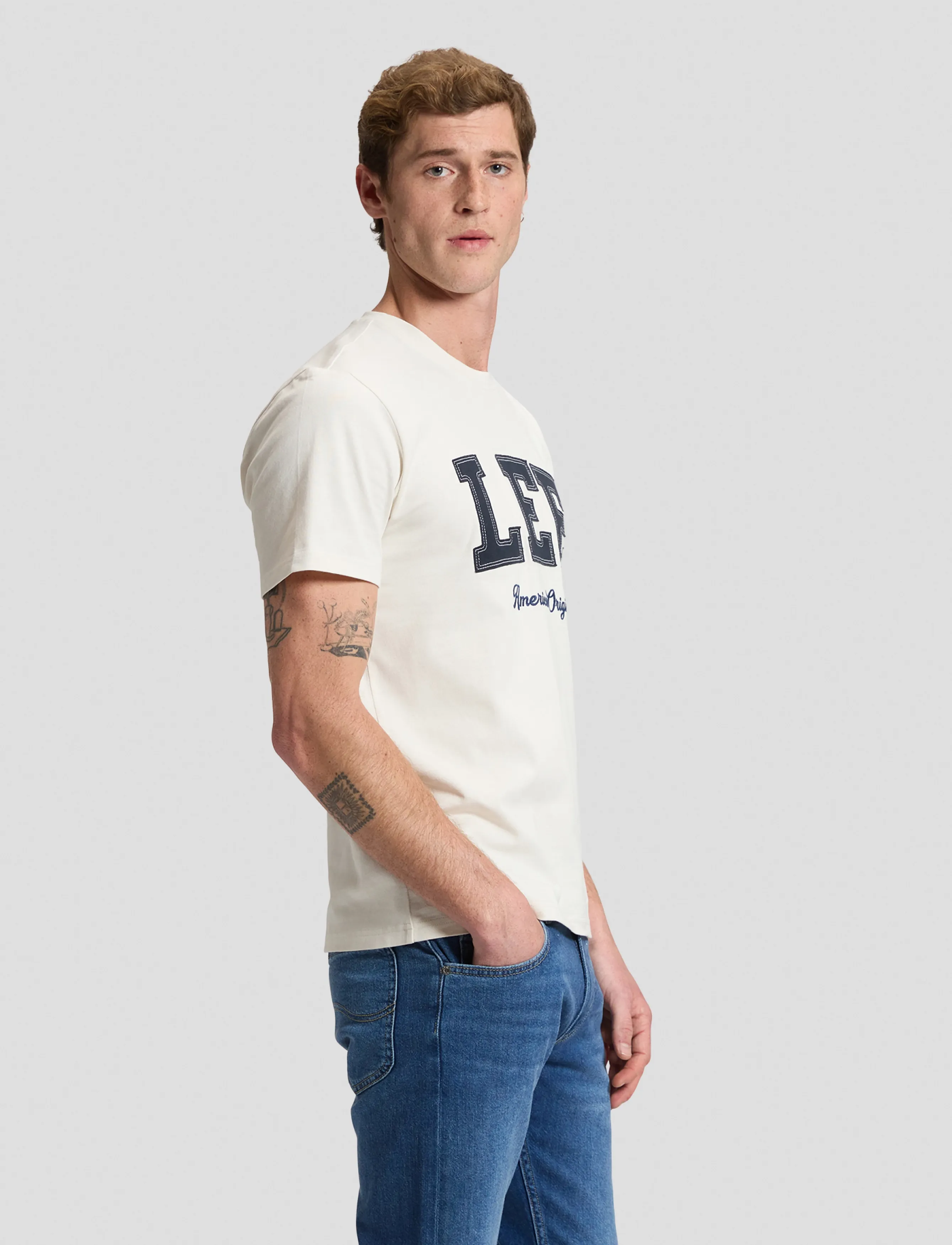 Lee Jeans - LEE ORIGINAL TEE - ecru - 4