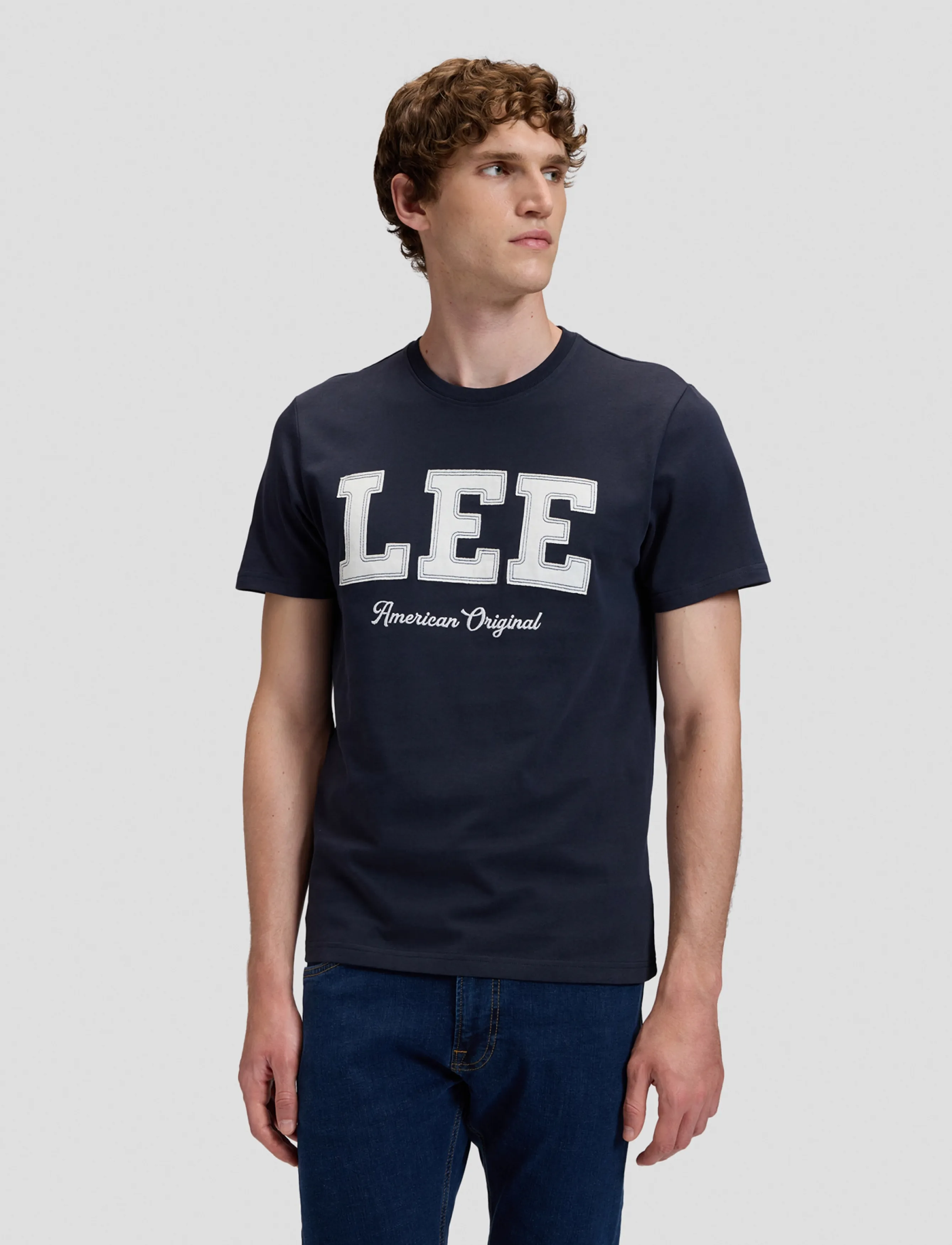Lee Jeans LEE ORIGINAL TEE - T-shirts - REBEL NAVY / navy