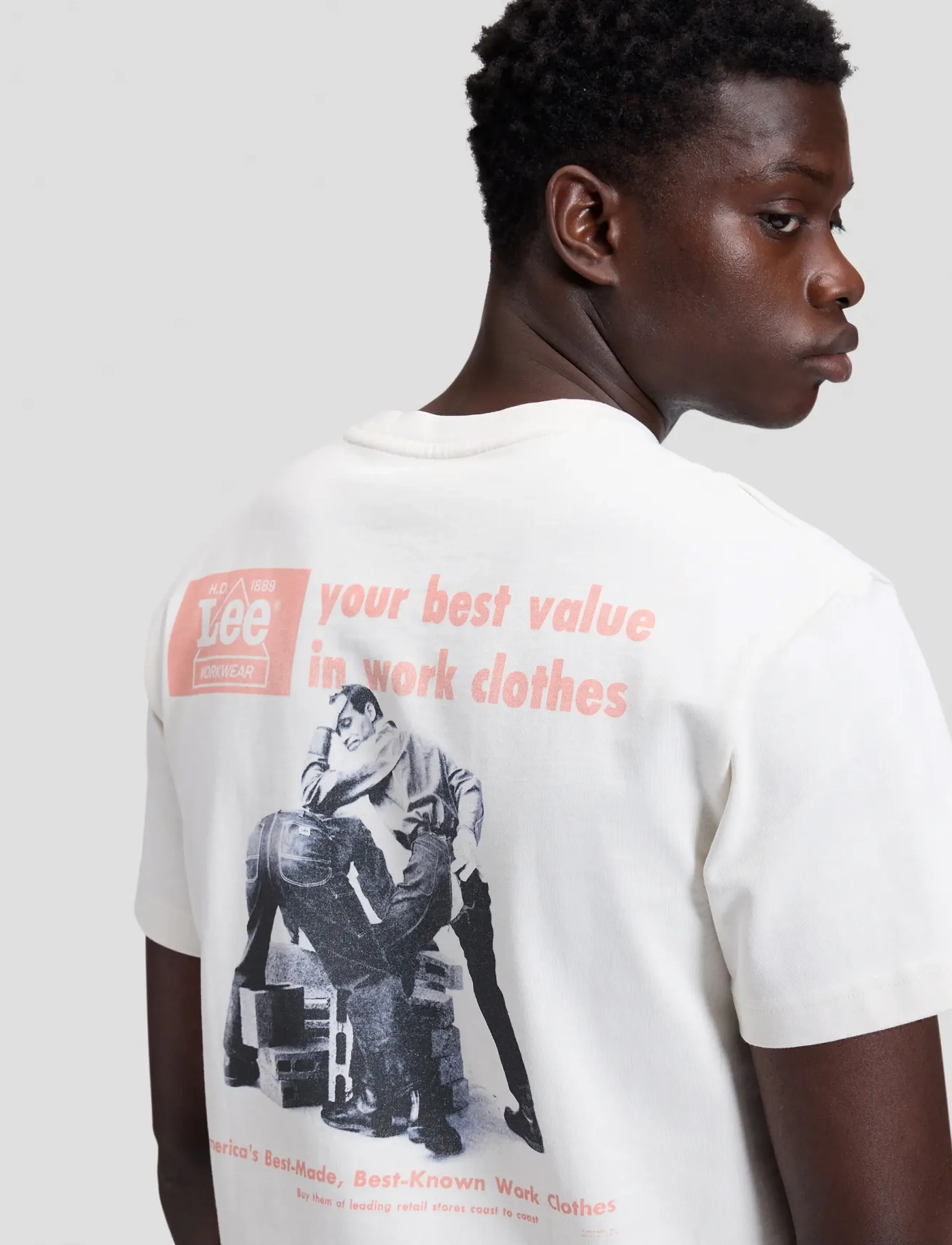 Lee Jeans - WORKWEAR QUALITY TEE - ecru - 4