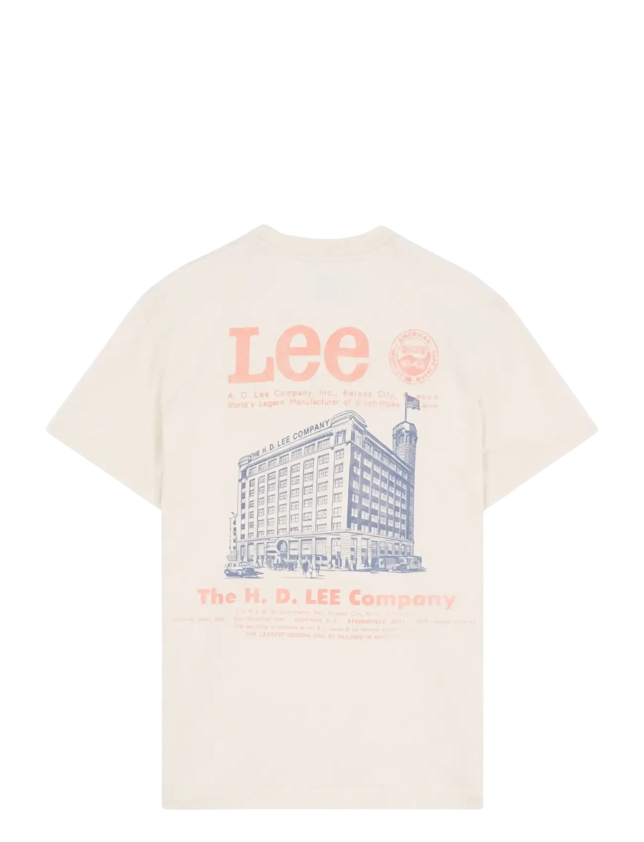 Lee Jeans - WORKWEAR BUILDING TEE - kortärmade t-shirts - ecru - 2