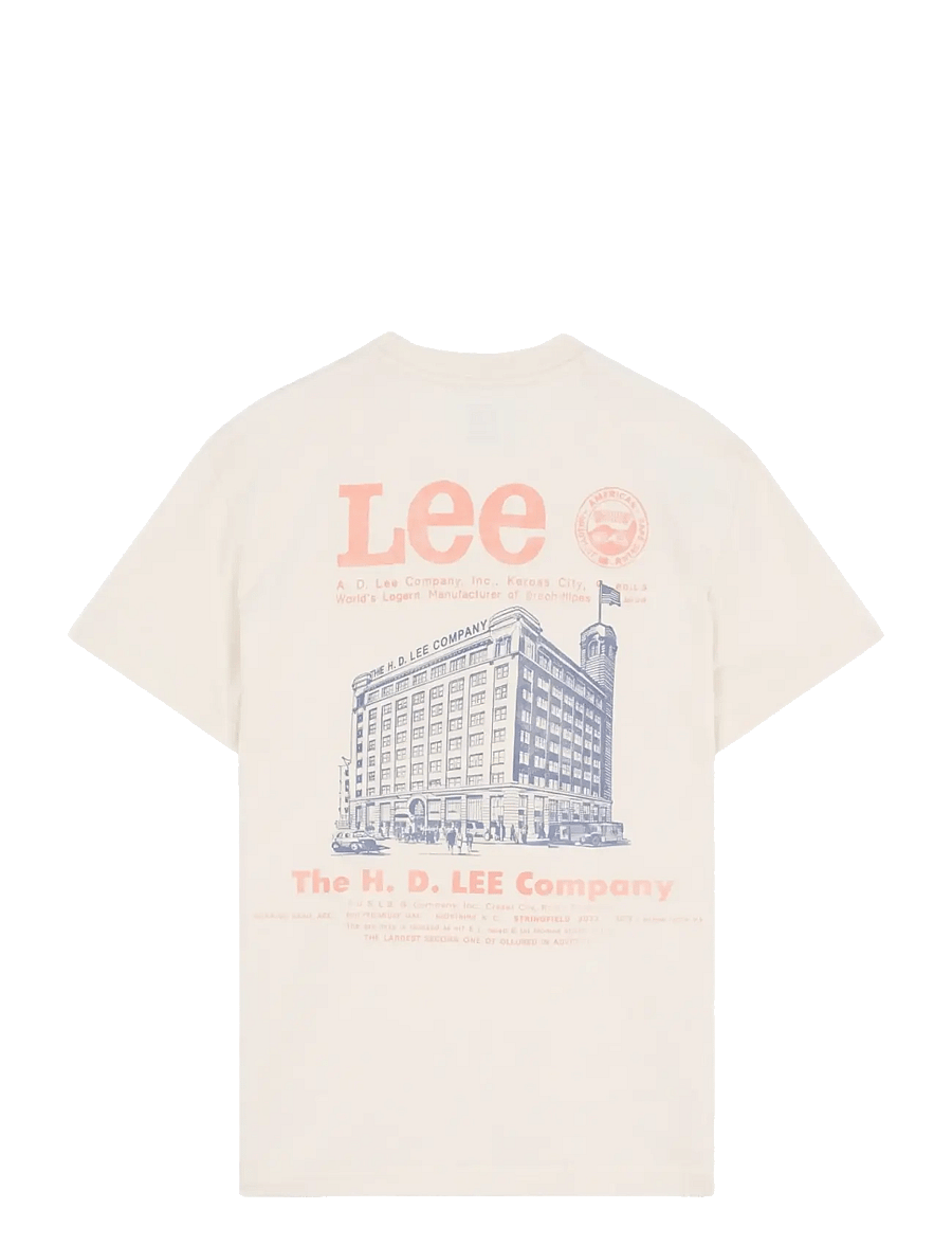 Lee Jeans - WORKWEAR BUILDING TEE - kortärmade t-shirts - ecru - 2