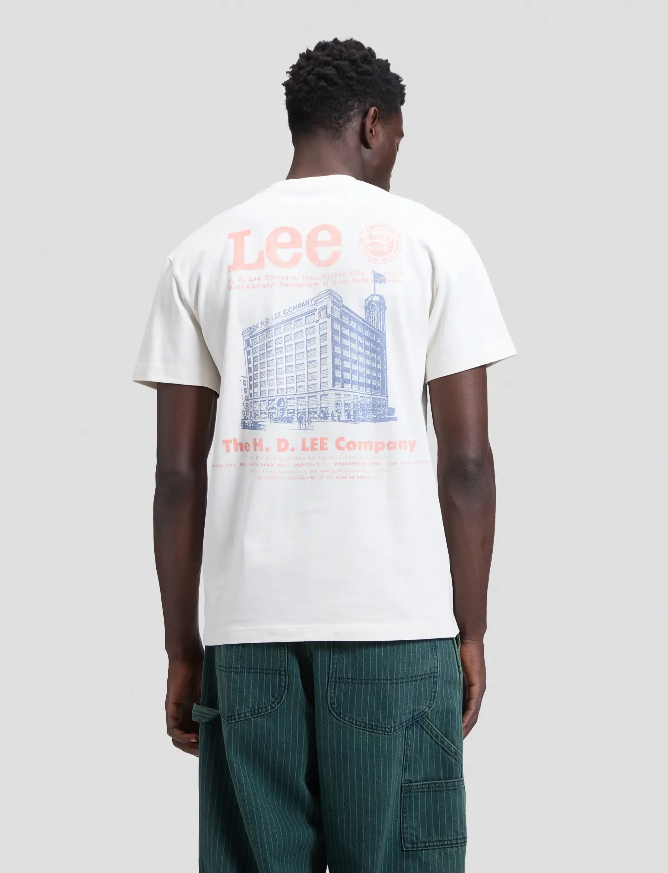 Lee Jeans Workwear Building Tee, XXL, T-shirts, Creme - Short-sleeved, Männerswear