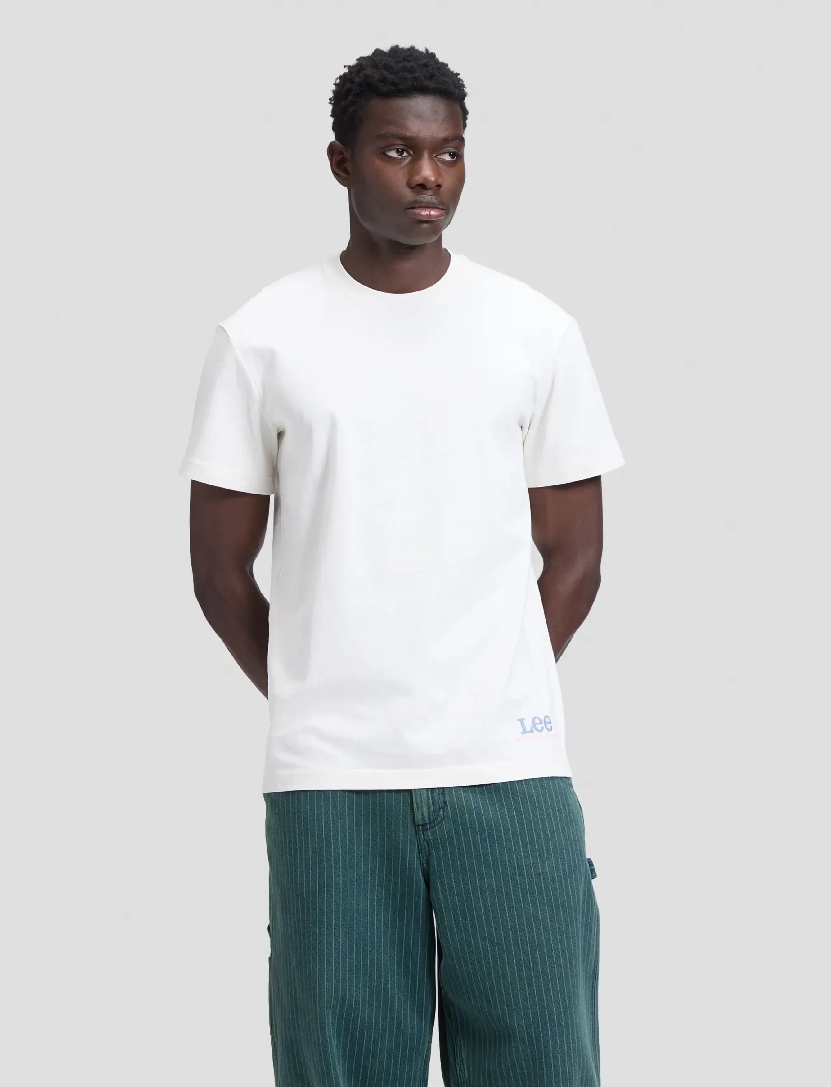 Lee Jeans - WORKWEAR BUILDING TEE - kortärmade t-shirts - ecru - 3