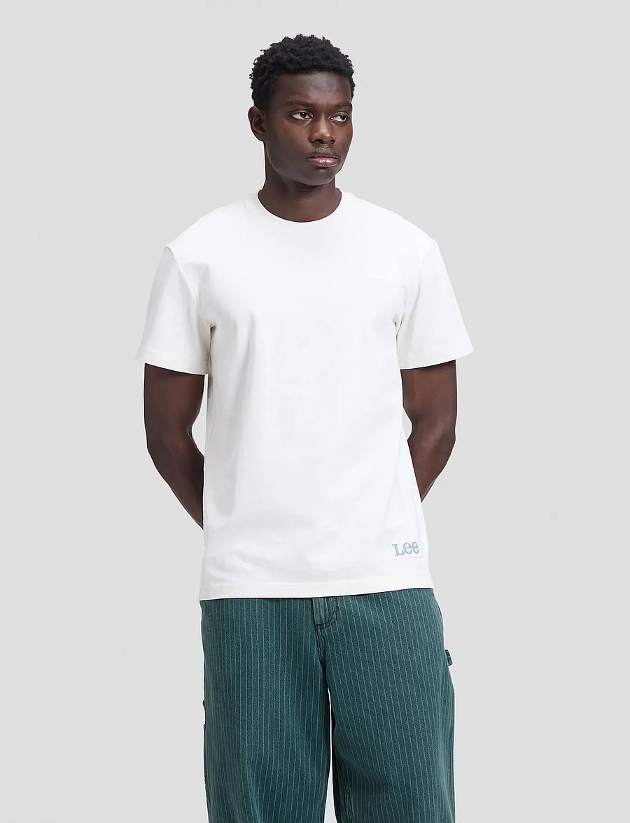 Lee Jeans - WORKWEAR BUILDING TEE - kortärmade t-shirts - ecru - 3