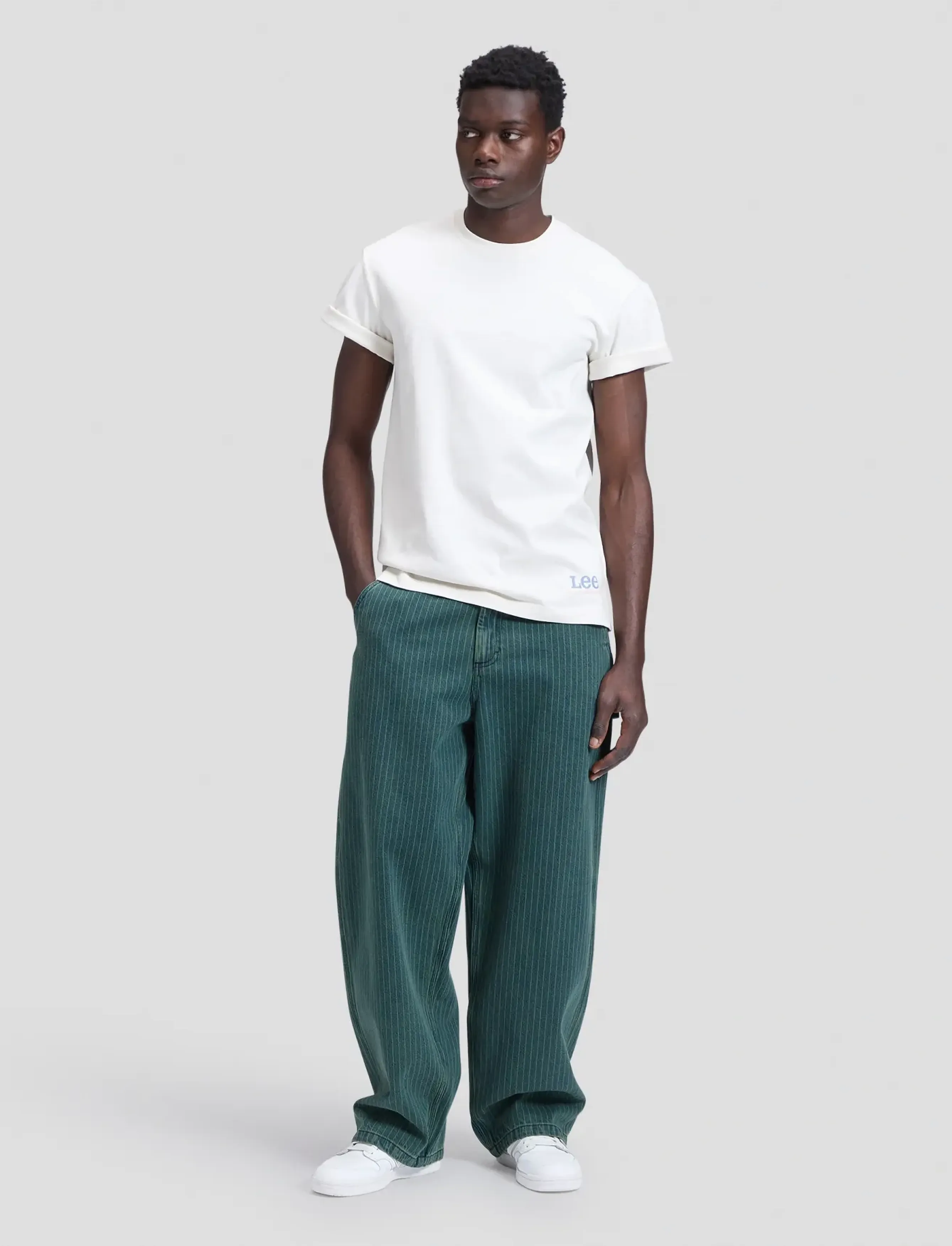 Lee Jeans - WORKWEAR BUILDING TEE - kortärmade t-shirts - ecru - 4