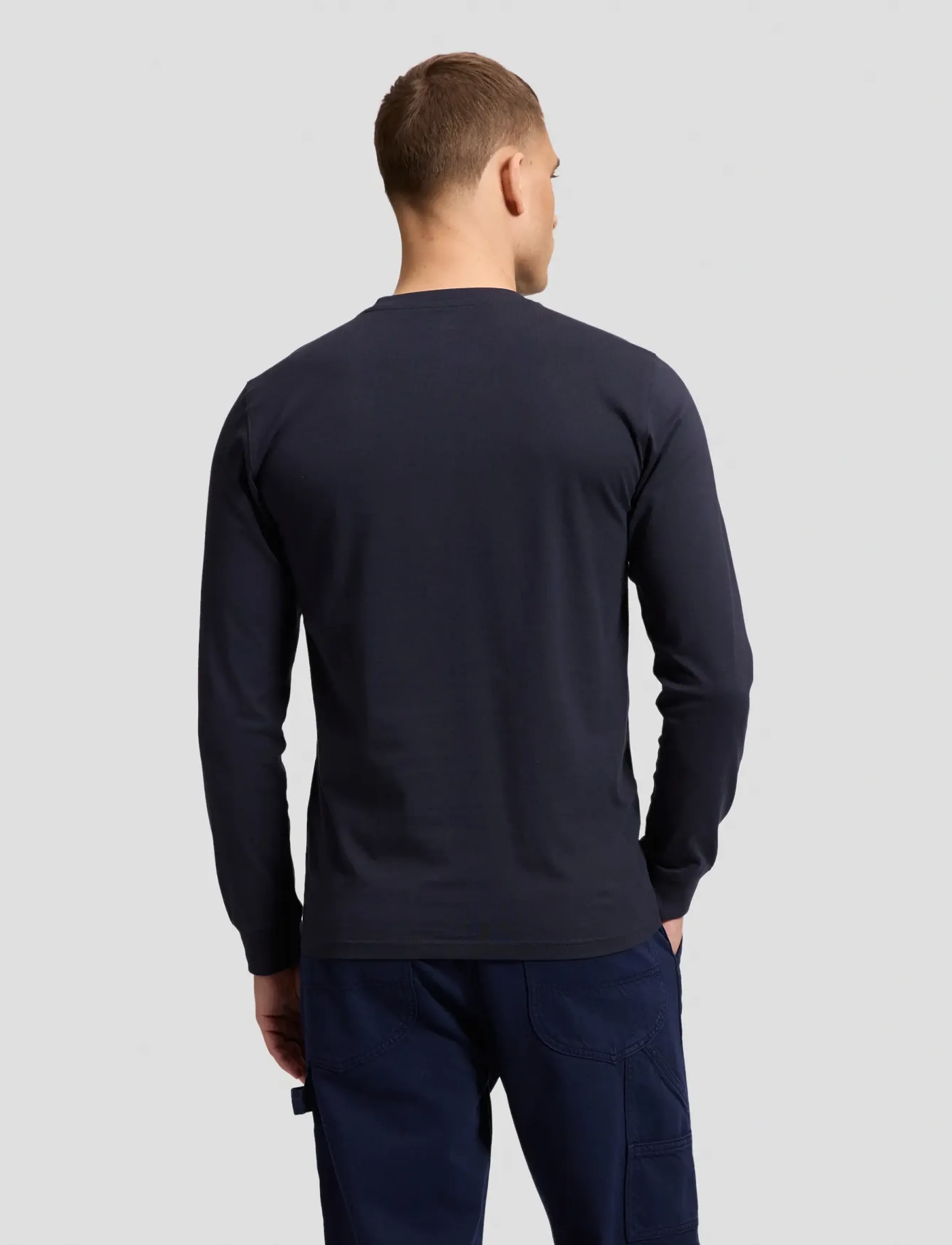Lee Jeans - LS WOVEN LABEL TEE - rebel navy - 2