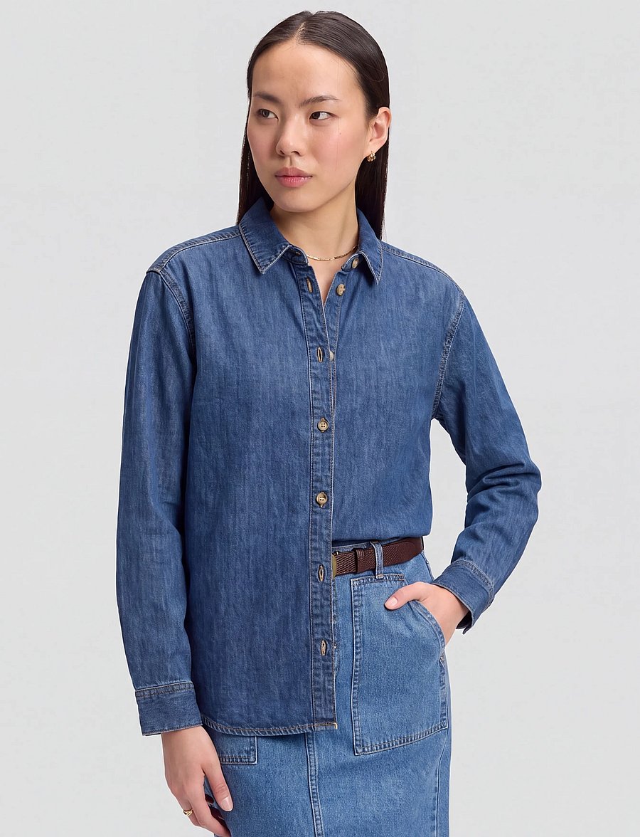 Lee Jeans - CLASSIC SHIRT - langärmlige hemden - brash blue - 0