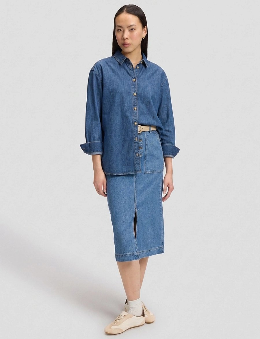 Lee Jeans - CLASSIC SHIRT - langärmlige hemden - brash blue - 2