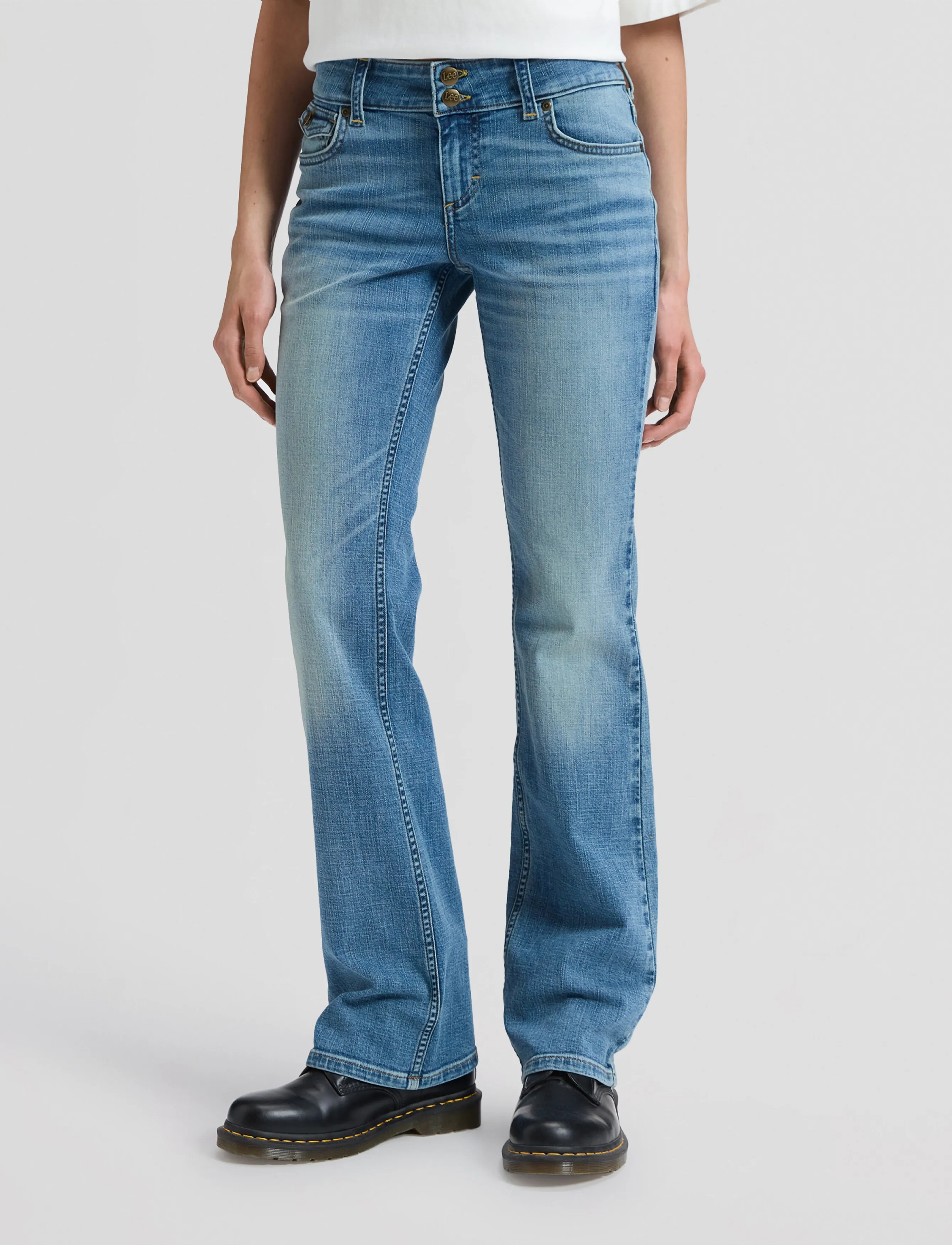 Lee Jeans FLAP POCKET JESSICA - Lee Jeans - FLOWING RIVER / blue