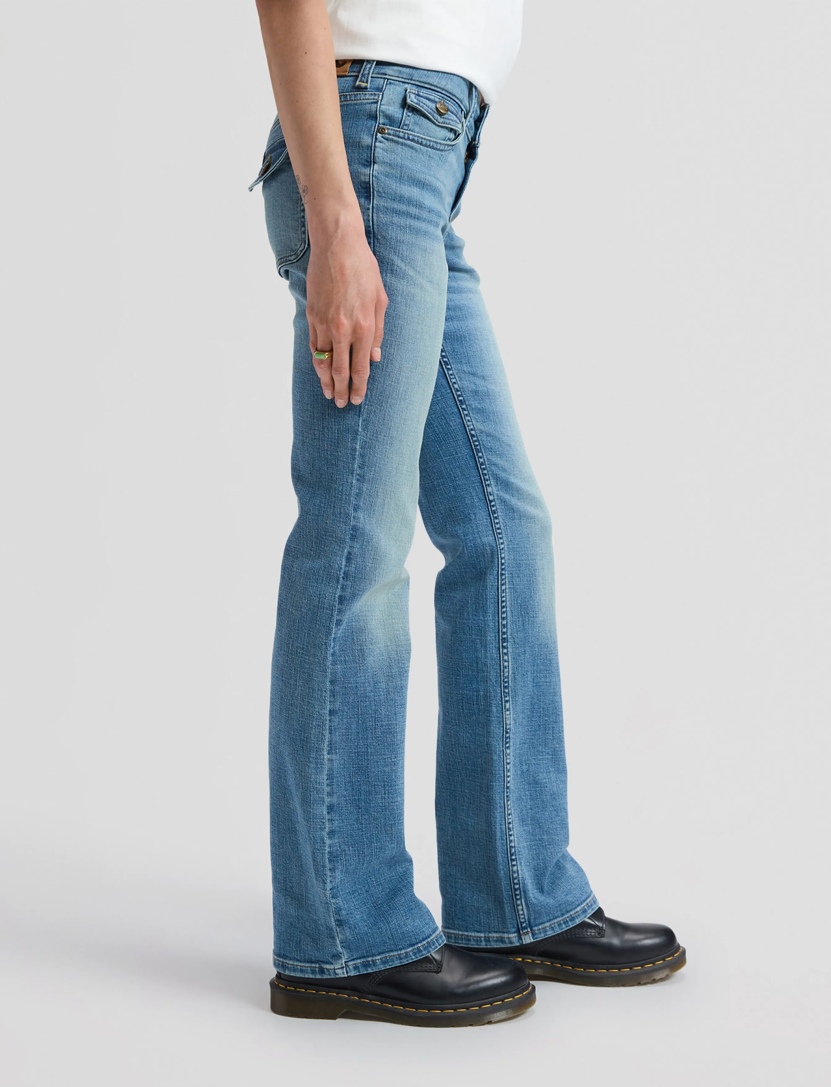 Lee Jeans - FLAP POCKET JESSICA - alt laiad teksad - flowing river - 4