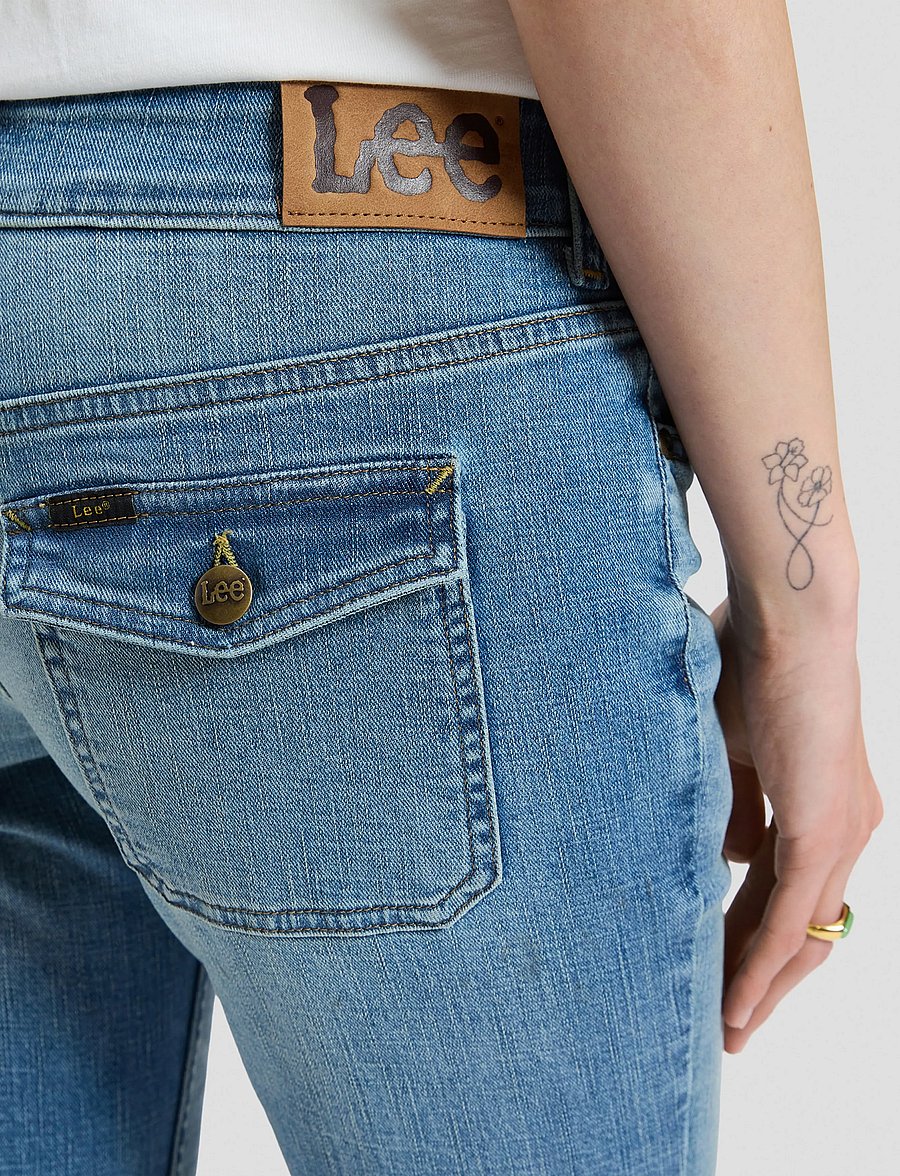Lee Jeans - FLAP POCKET JESSICA - alt laiad teksad - flowing river - 5