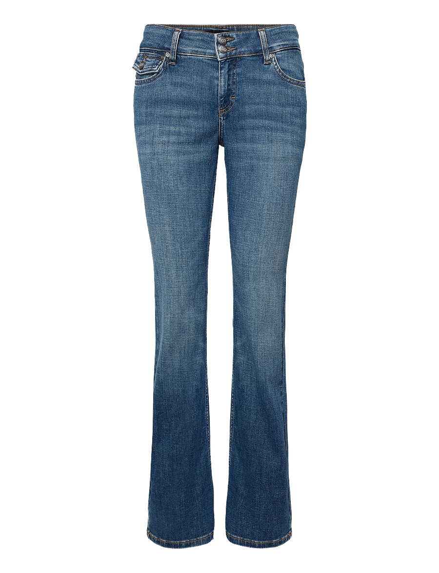 Lee Jeans - FLAP POCKET JESSICA - schlaghosen - mid fade - 1