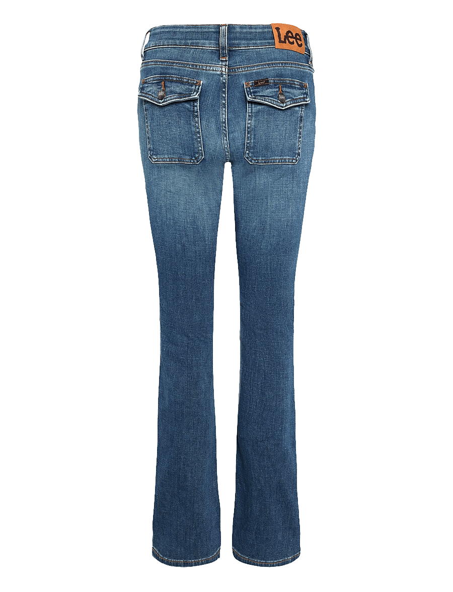 Lee Jeans - FLAP POCKET JESSICA - schlaghosen - mid fade - 2