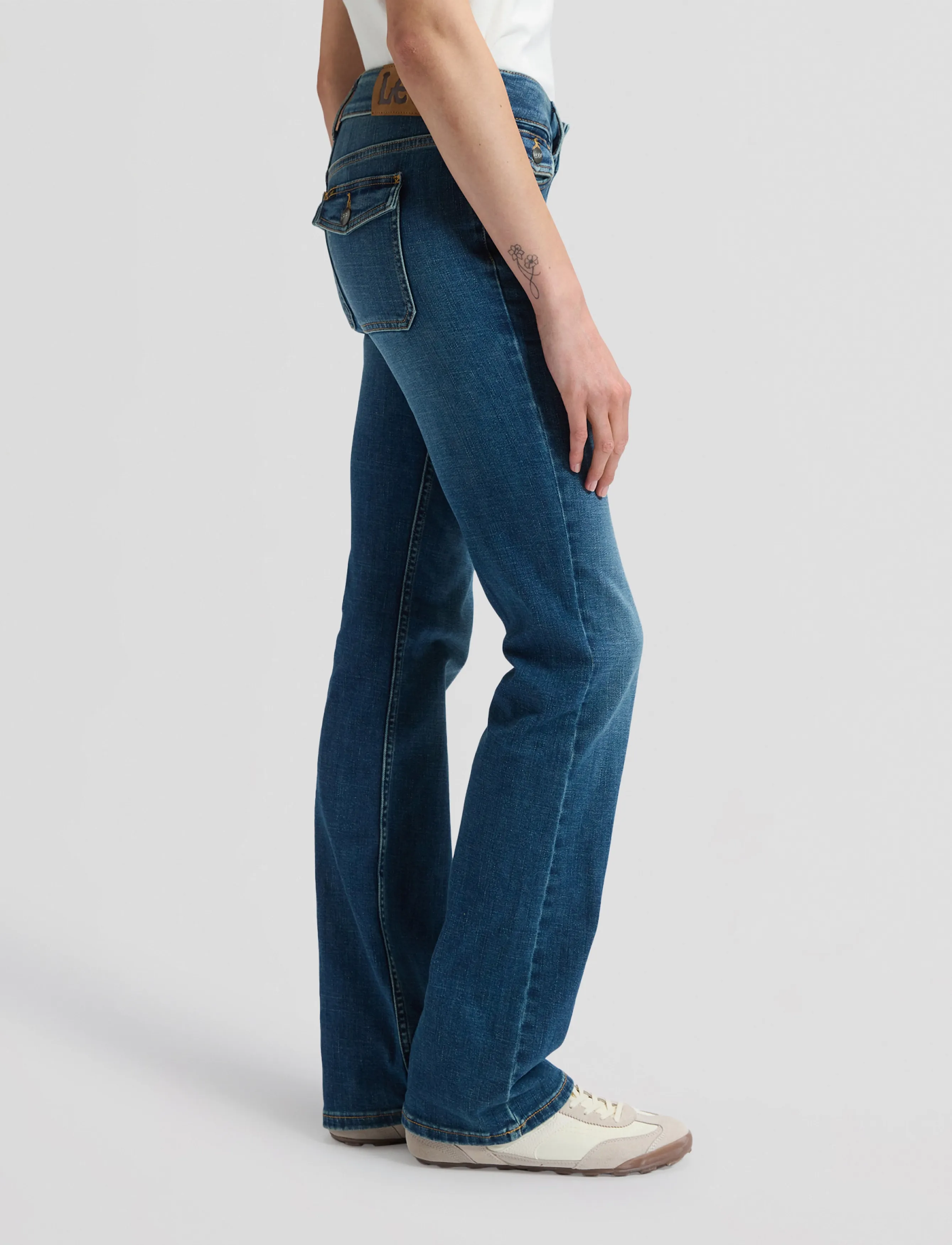Lee Jeans - FLAP POCKET JESSICA - mid fade - 4