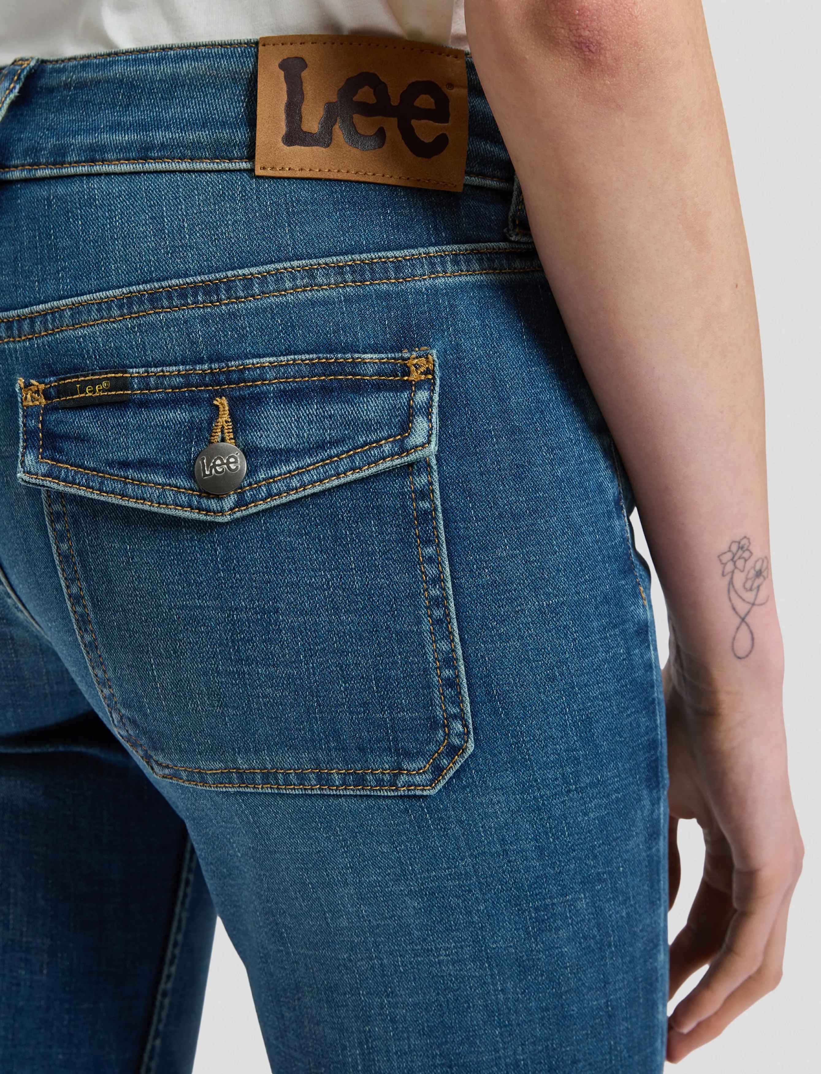 Lee Jeans - FLAP POCKET JESSICA - mid fade - 5