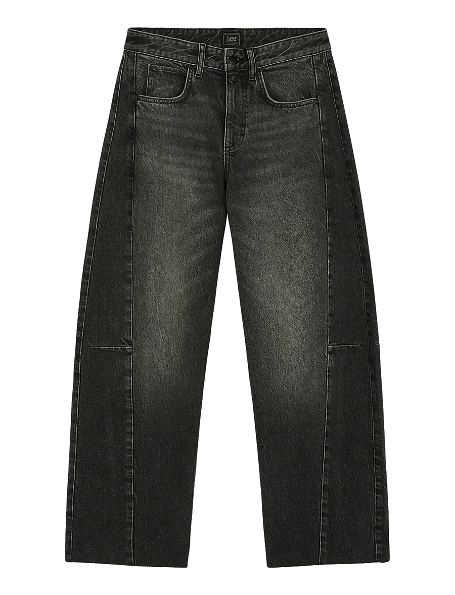 Lee Jeans - RIDER BARREL - barrel jeans - charred black - 1