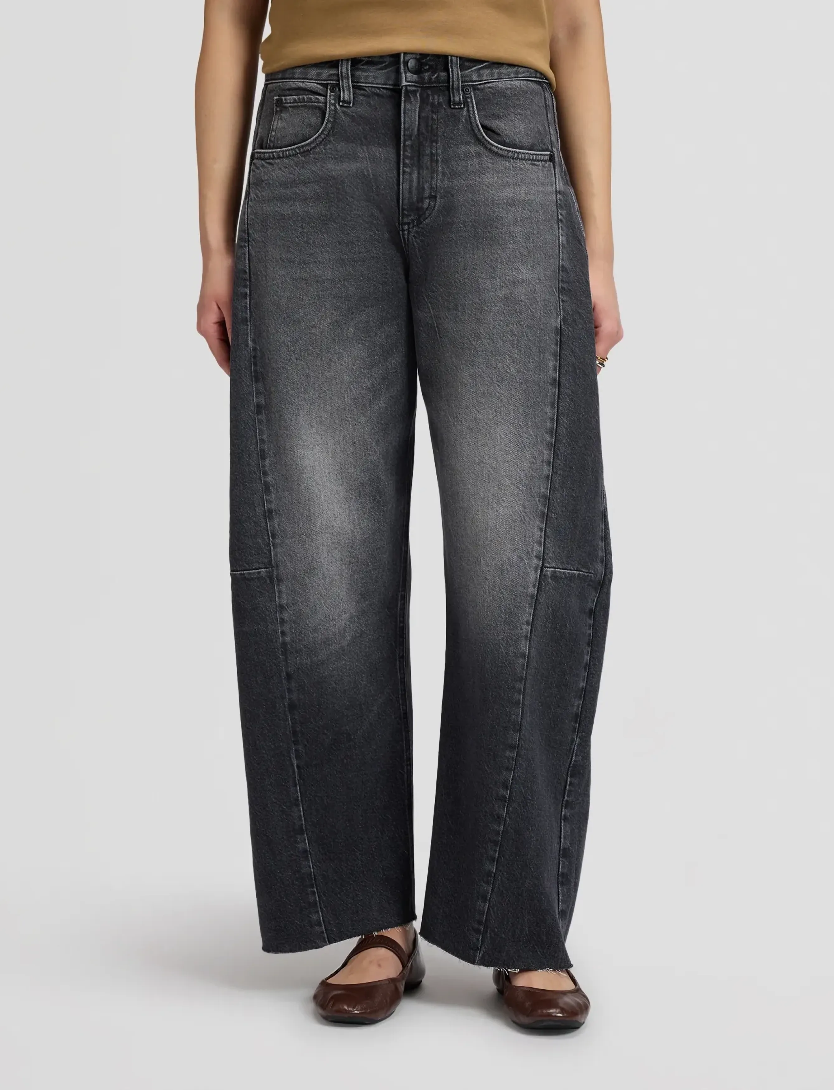 Lee Jeans - RIDER BARREL - barrel jeans - charred black - 2