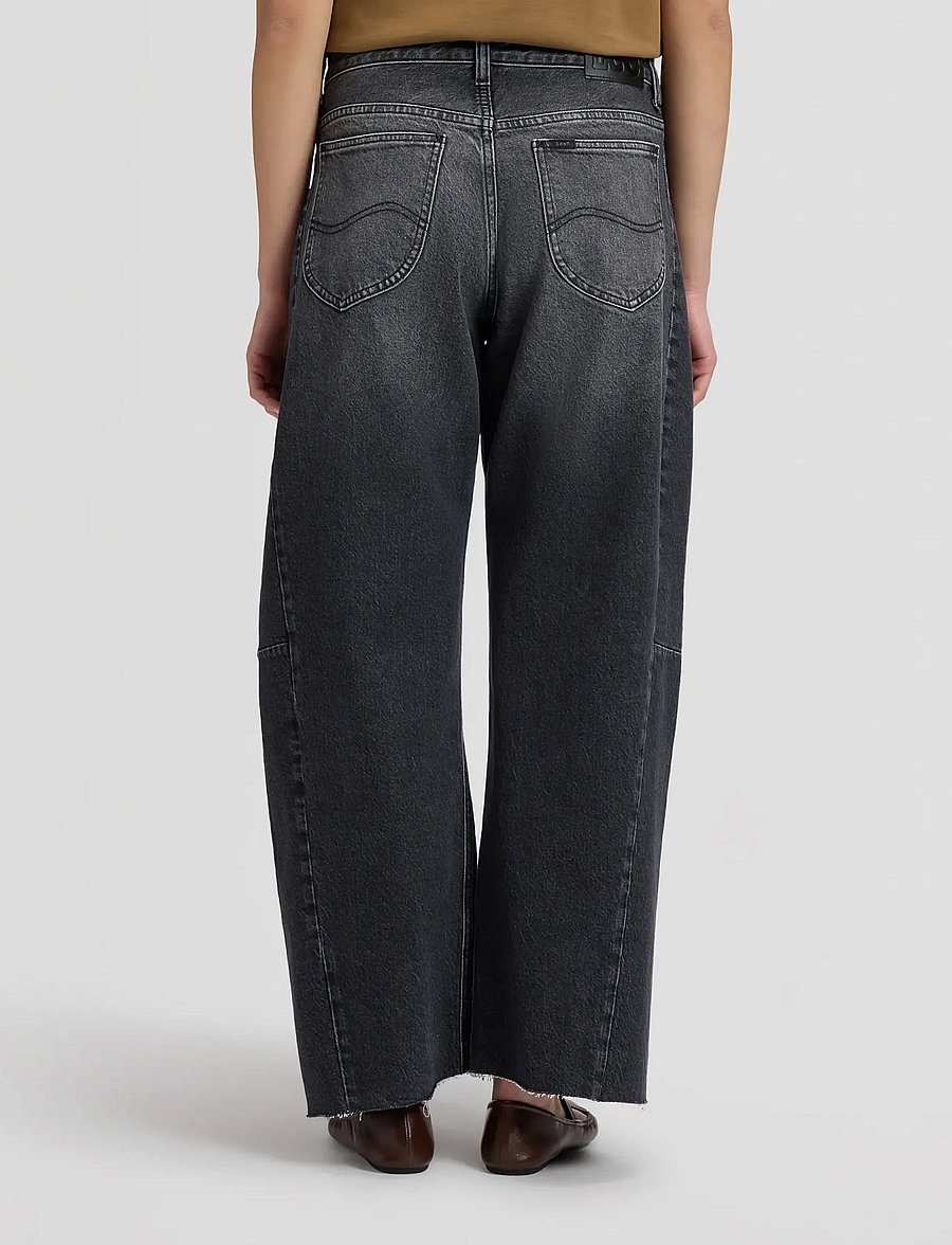 Lee Jeans - RIDER BARREL - barrel jeans - charred black - 3