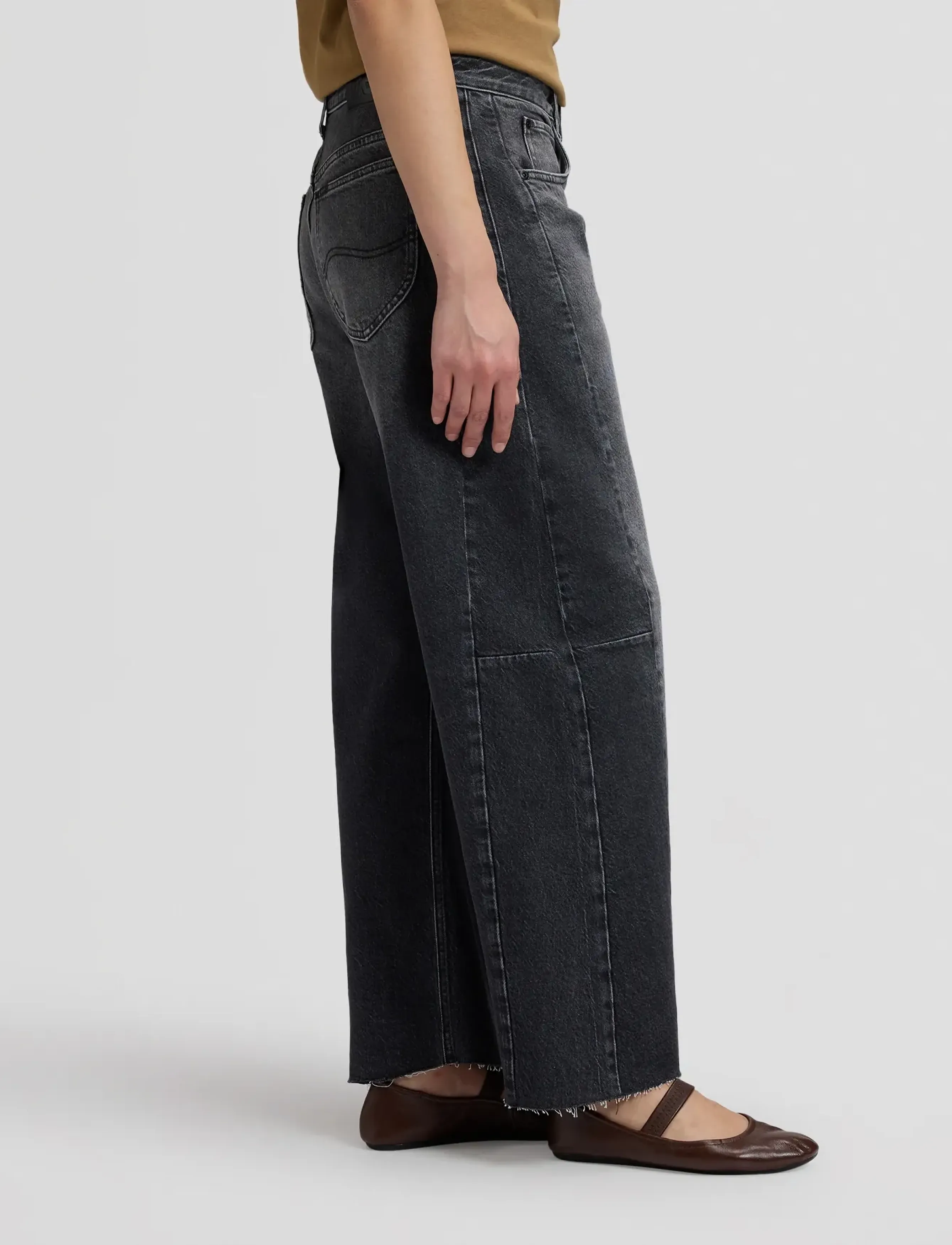 Lee Jeans - RIDER BARREL - barrel jeans - charred black - 4