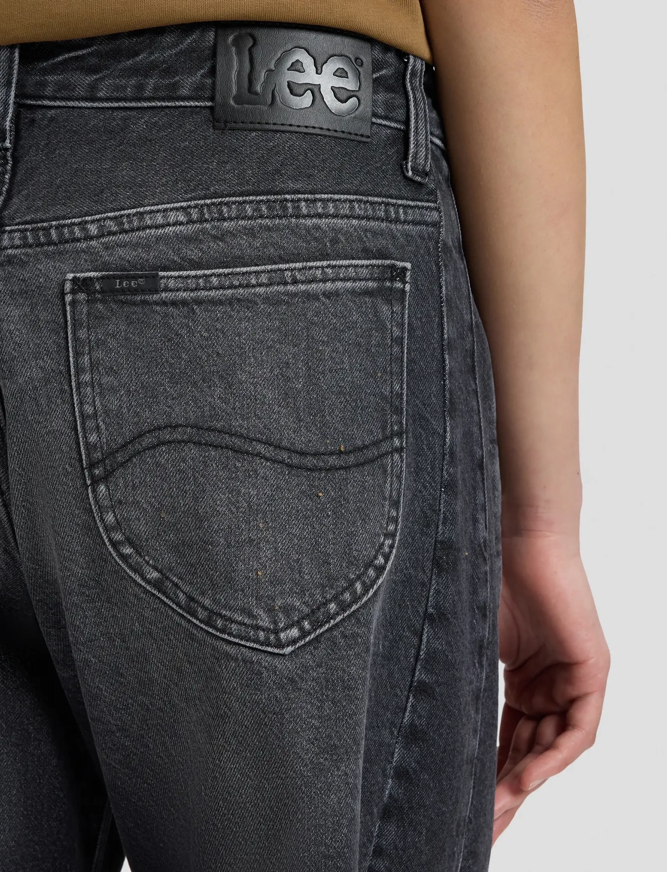 Lee Jeans - RIDER BARREL - barrel jeans - charred black - 5